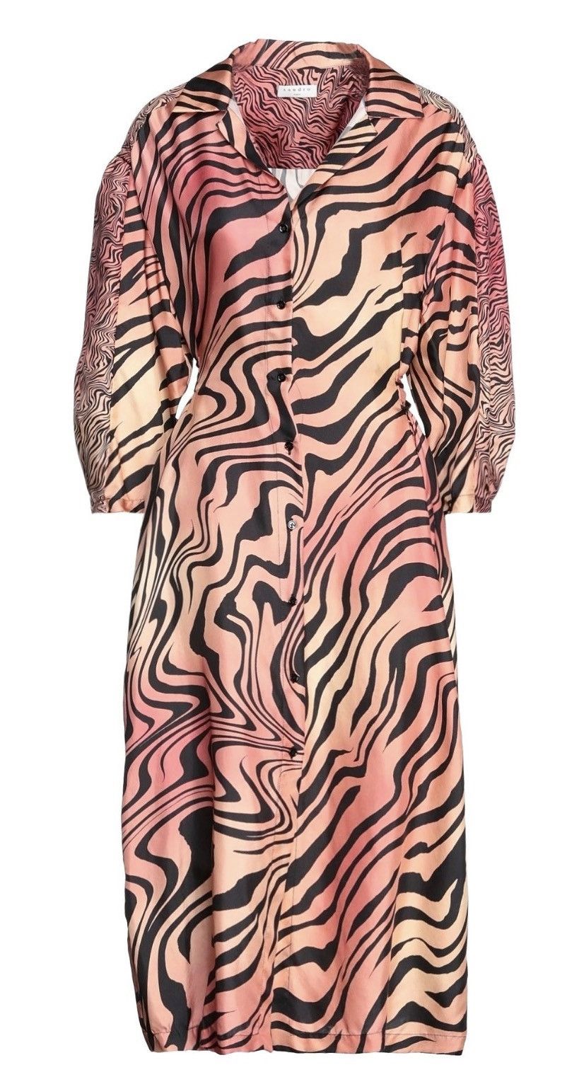 Sandro Sandro Silk Midi Dress Size XS / US 0-2 / IT 36-38 - 6 Thumbnail