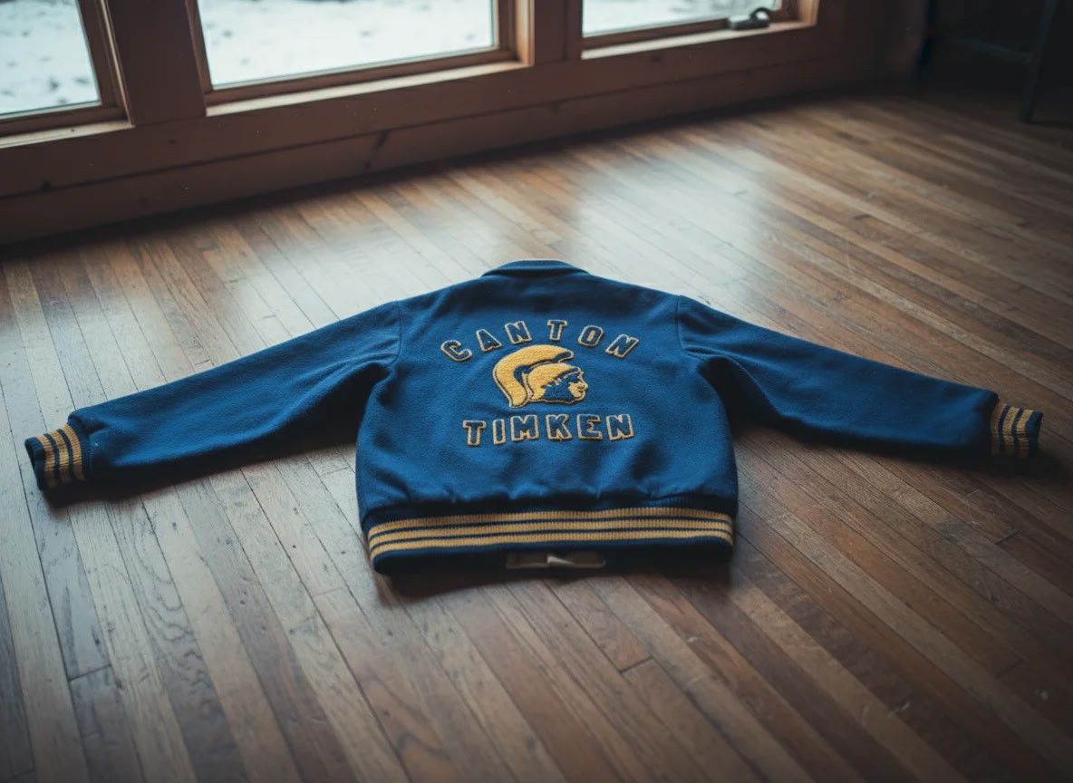 Other 1968 Canton Timken Trojans Letterman’s Jacket Vintage Size US S / EU 44-46 / 1 - 2 Thumbnail