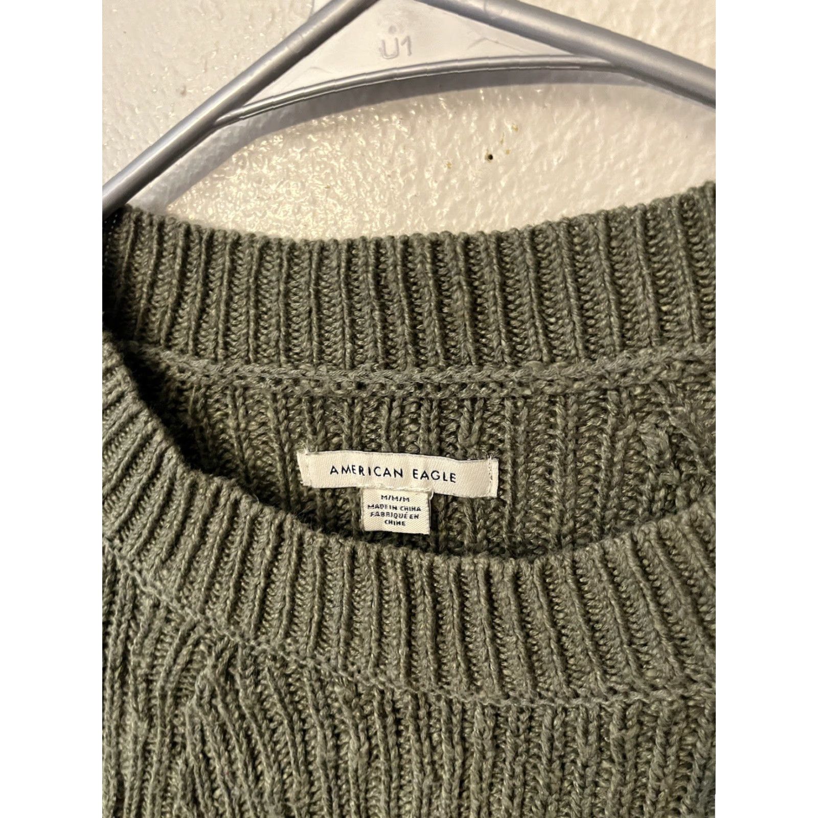 American Eagle Outfitters American Eagle Outfitters Sweater Women Green Pullover Knitted Long Sleeve Crew Neck Size M Size M / US 6-8 / IT 42-44 - 2 Thumbnail
