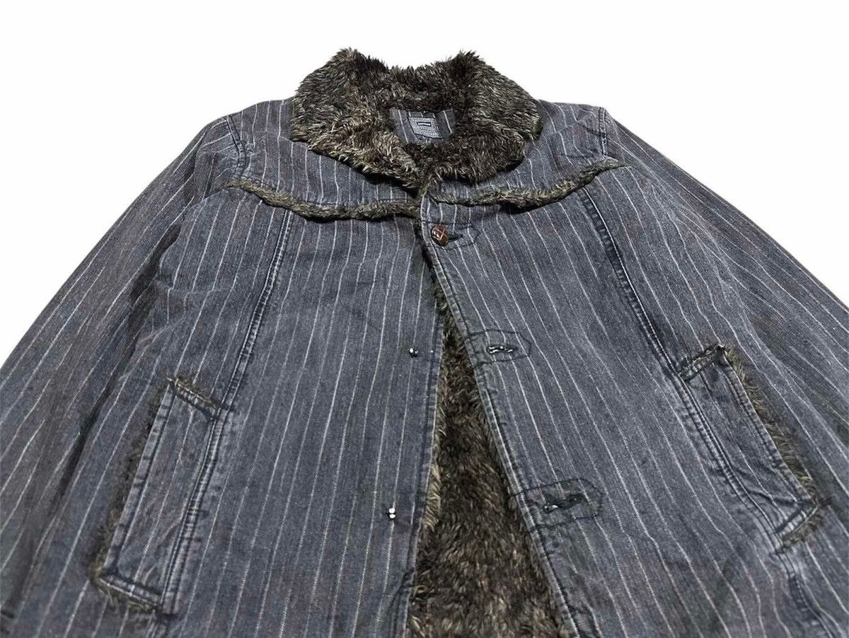 Japanese Brand 🔥Y2K Vintage Doghouse Fur Lined Field Jacket Striped Size US L / EU 52-54 / 3 - 2 Thumbnail