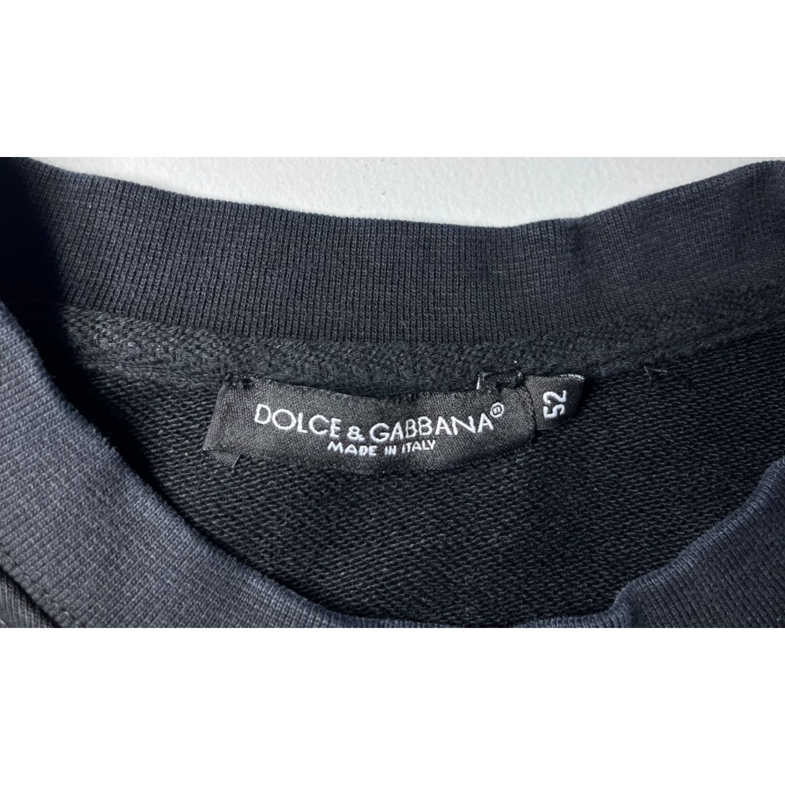 Dolce & Gabbana Dolce&Gabbana Sweatshirt Men's Black Cotton Long Sleeve Crew Neck Made in Italy L City Designer Logo Size US L / EU 52-54 / 3 - 7 Thumbnail