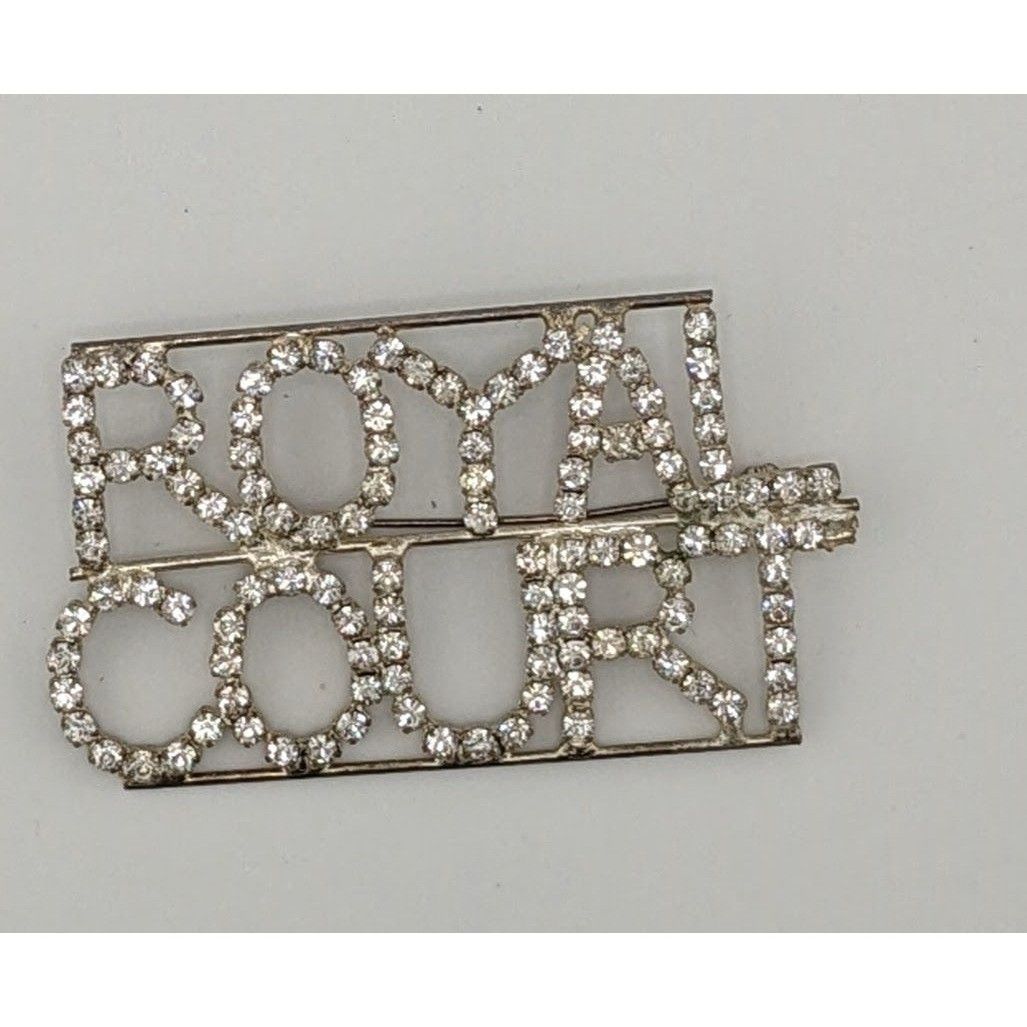Other Vintage Royal Court Rhinestone Silver Tone Brooch Size ONE SIZE - 4 Thumbnail