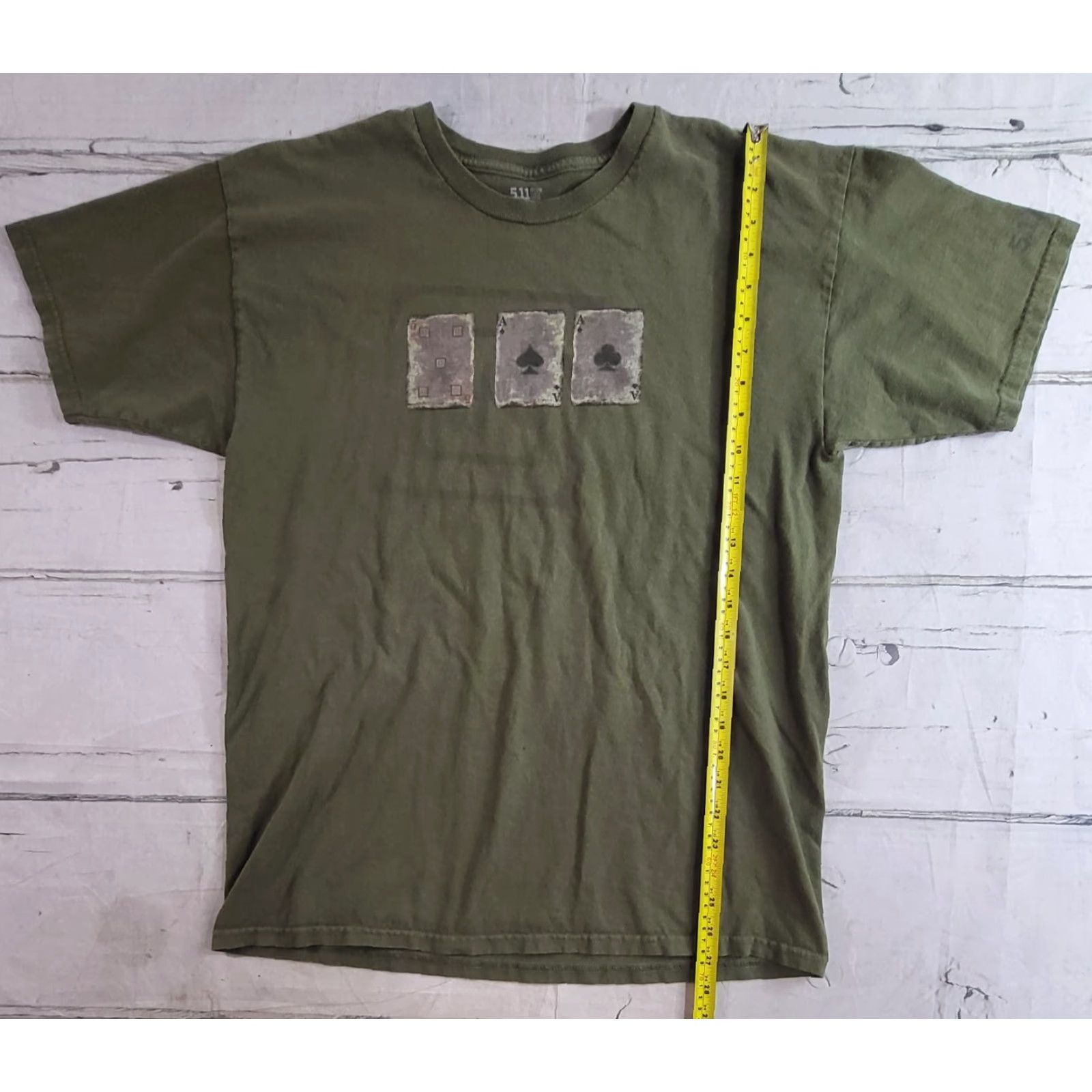 Vintage 5.11 Poker Cards Five Ace Ace - Tactical T-Shirt Mens Size L Size US L / EU 52-54 / 3 - 5 Thumbnail