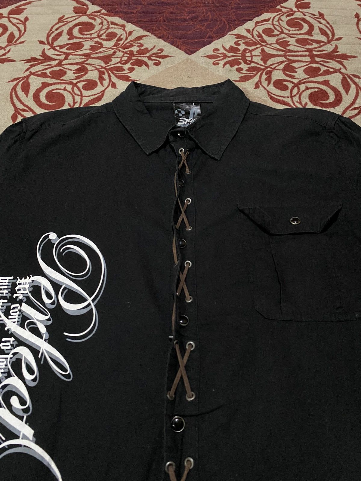 Japanese Brand 31040 = Skkone Poem Japanese Ifsixwasnine Style Shirt Size US L / EU 52-54 / 3 - 4 Thumbnail