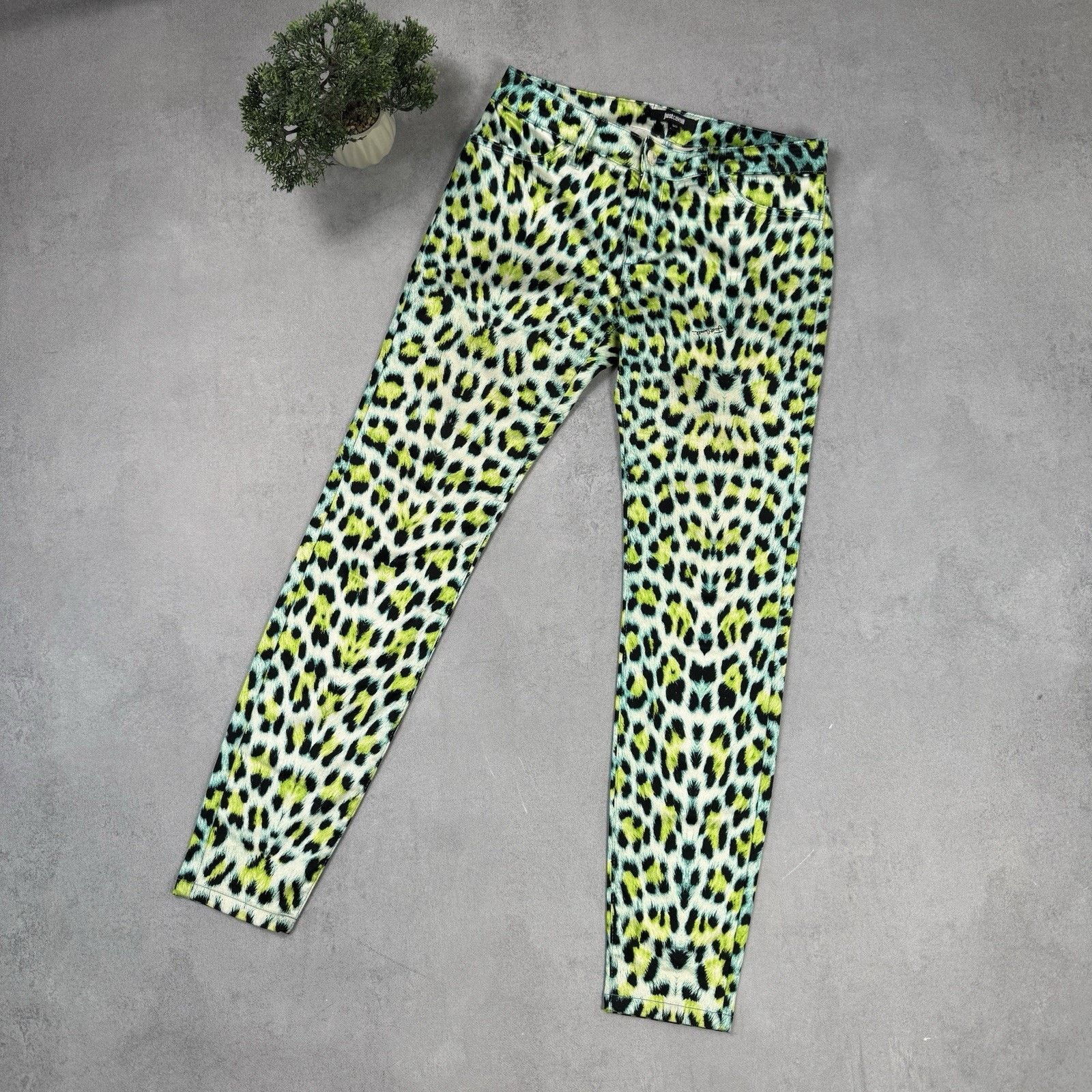 Just Cavalli × Roberto Cavalli Y2K Just Cavalli Flare Leopard