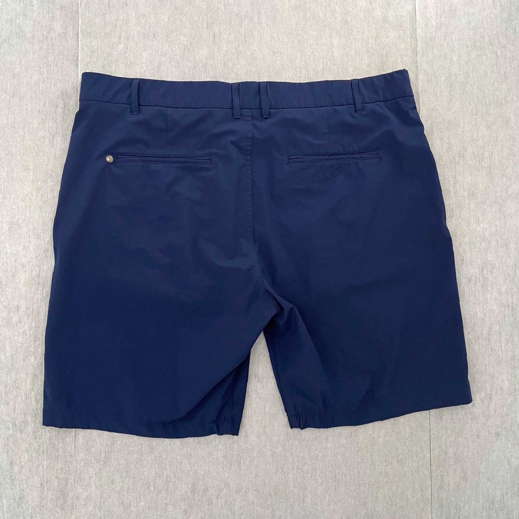 Vintage Greyson Shorts Adult 38 Blue Solid Performance Golf Stretch Pockets Mens Size US 38 / EU 54 - 2 Thumbnail