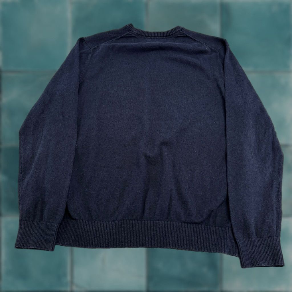 Eddie Bauer VINTAGE Eddie Bauer Blue Mens L Ribbed V-Neck Merino Wool Cotton Blend Grandpa Sweater Preppy Pullover Men’s Large Navy Blue Slim Fit? Size US L / EU 52-54 / 3 - 1 Thumbnail