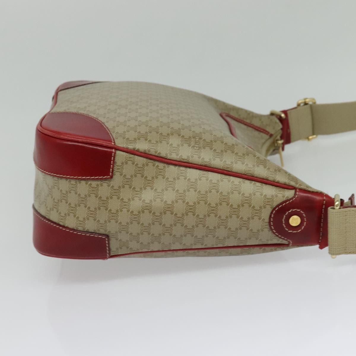 Celine CELINE Macadam Canvas Shoulder Bag Beige Gold Size ONE SIZE - 5 Thumbnail