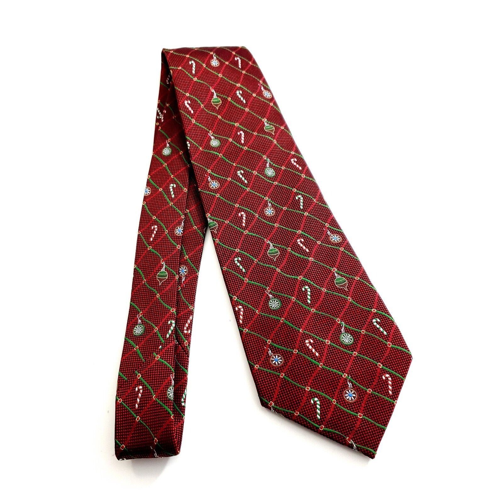 Vintage Hallmark Holiday Traditions Christmas Woven Plaid Red Green Size ONE SIZE - 6 Thumbnail