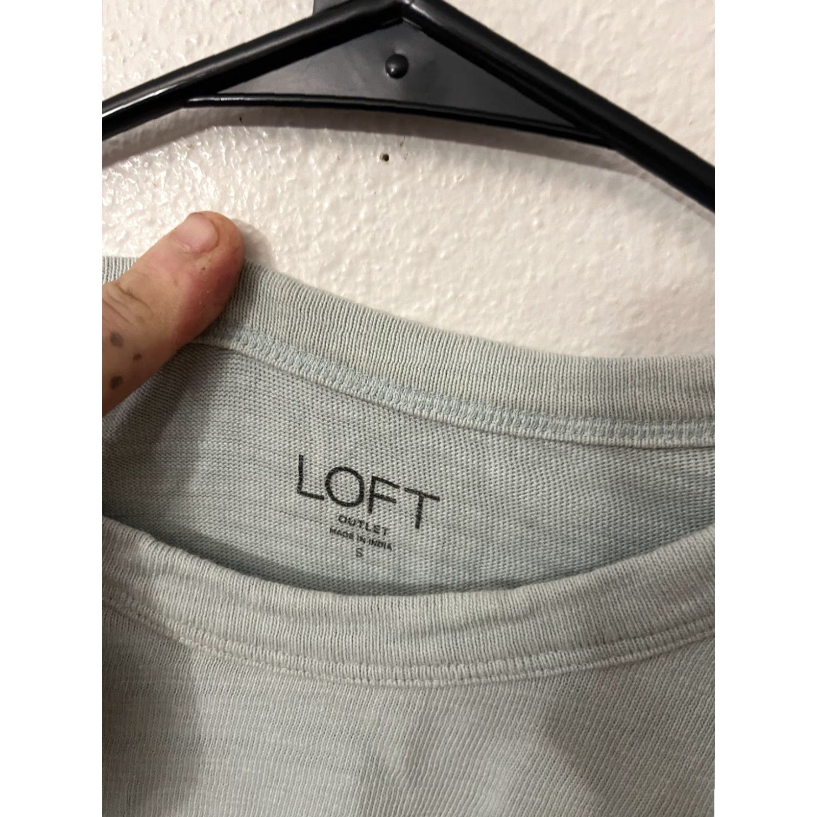 Loft Loft Outlet Sweater Blue Small Cotton Blend Long Sleeve Pullover Casual Size S / US 4 / IT 40 - 3 Thumbnail