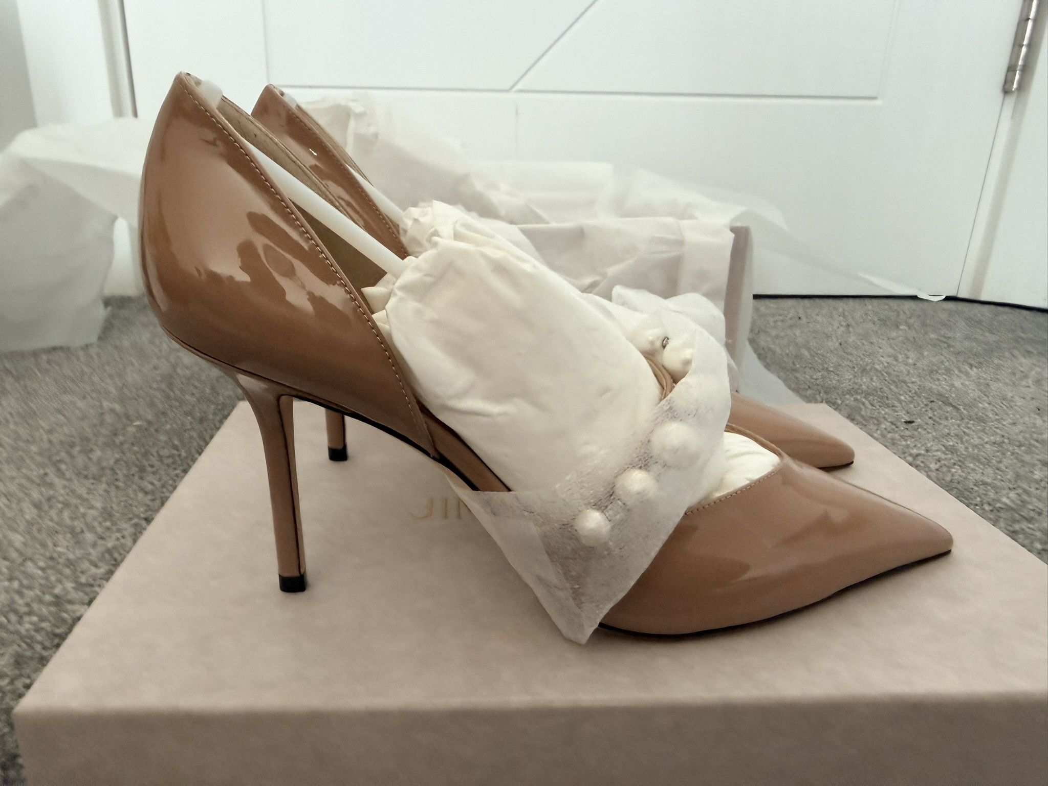 Jimmy Choo Jimmy Choo Aurelie 85 l 39 Ballet Pink/White Size US 9 / IT 39 - 8 Thumbnail