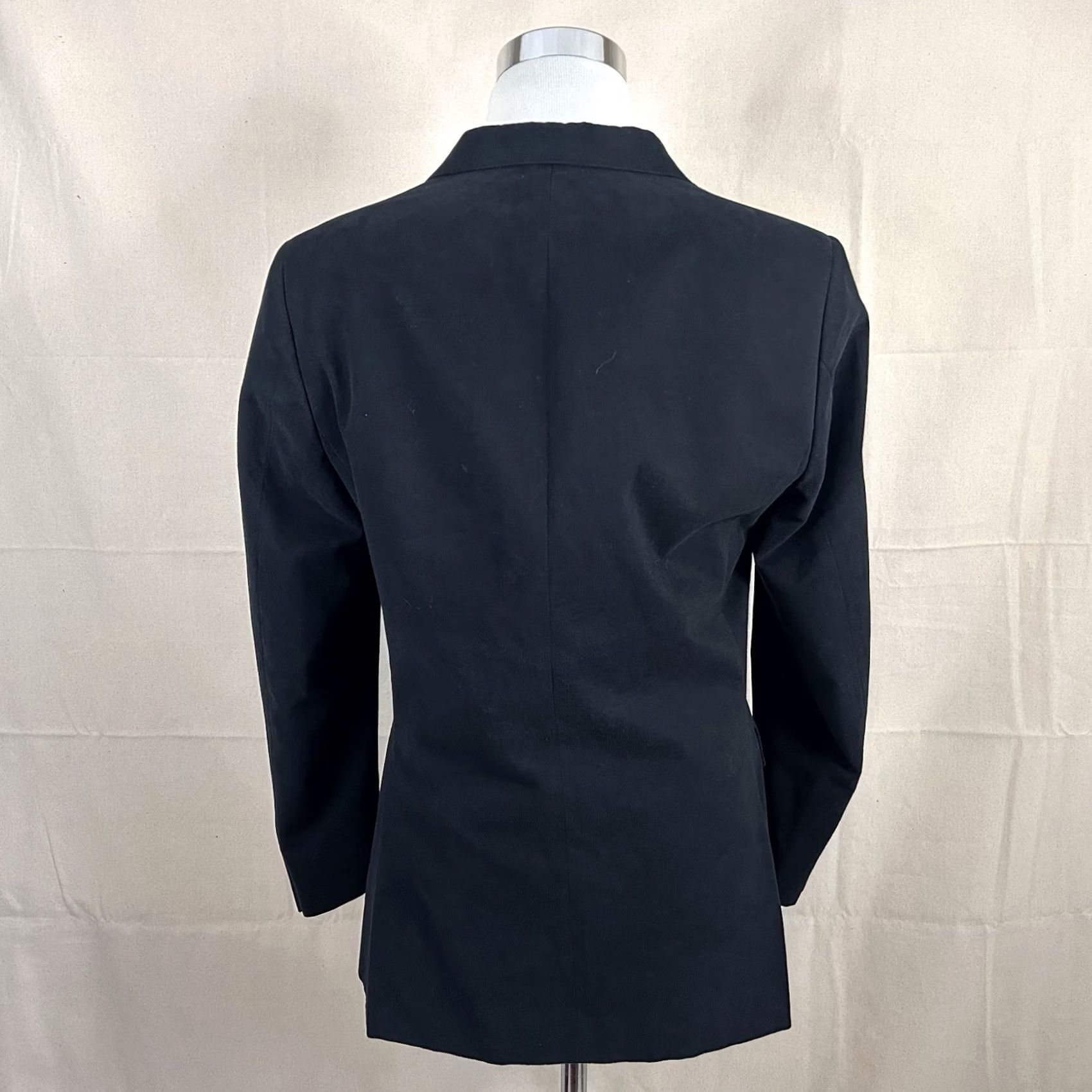 Banana Republic Banana Republic Sport Coat 40R Black Cotton 3-Button Notch Lapel Vented Regular Men’s Jacket Size US XS / EU 42 / 0 - 6 Thumbnail