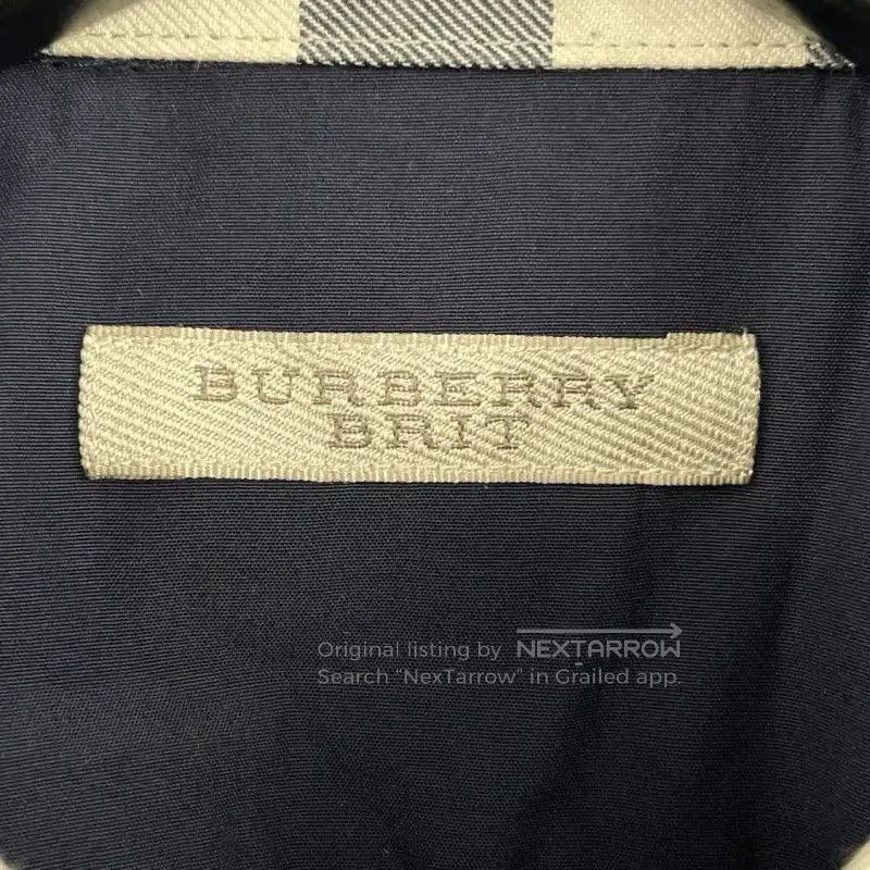 Burberry Burberry Men's Navy Long Sleeve Cotton Shirt. Size US M / EU 48-50 / 2 - 3 Thumbnail