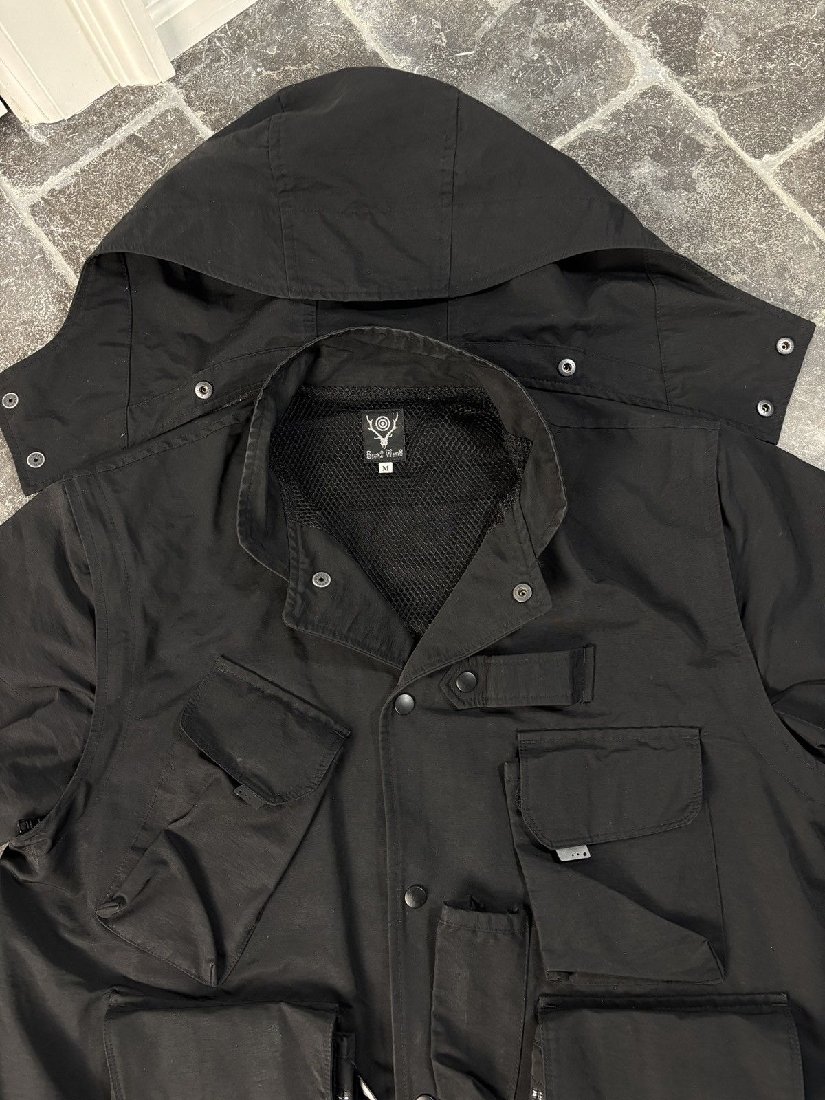 South2 West8 South2West8 Jacket Cargo Multi Pocket Utility Modular Hood Size US M / EU 48-50 / 2 - 3 Thumbnail