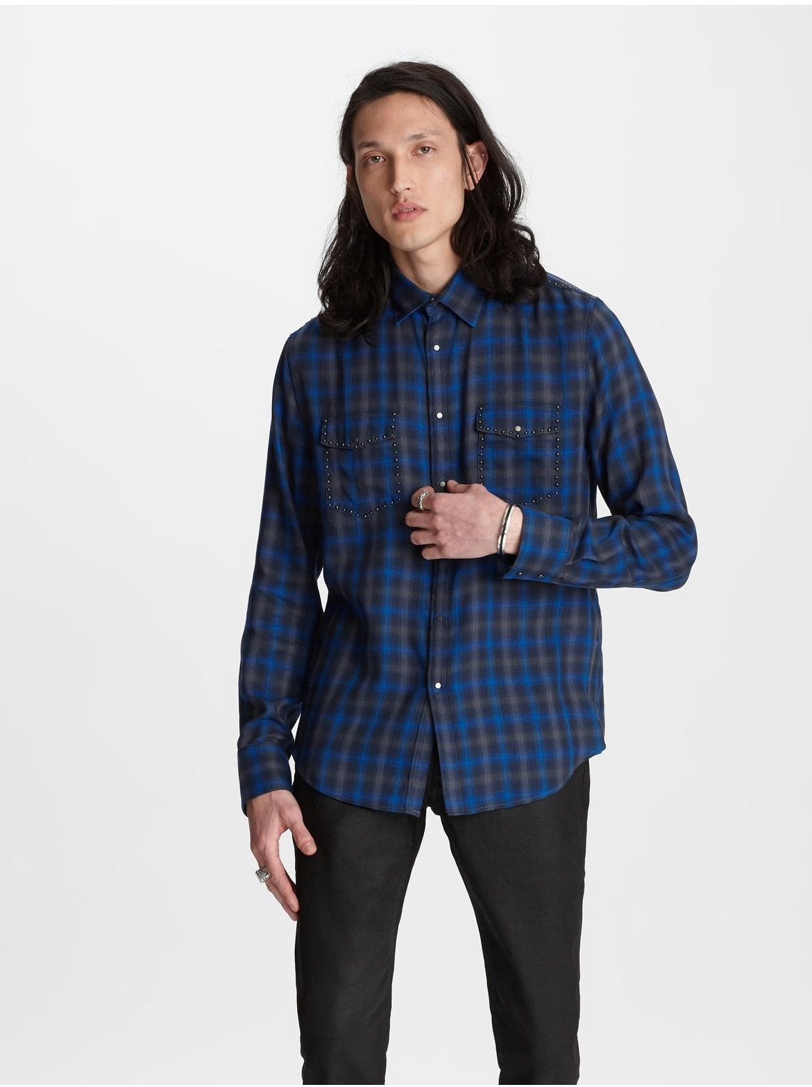John Varvatos Studded shirt. Medium Size US M / EU 48-50 / 2 - 9 Thumbnail