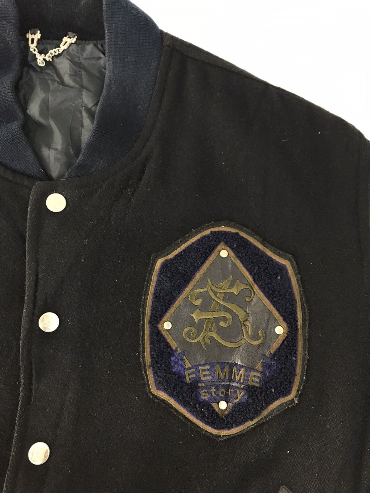 Vintage 90s Femme Story Men & Ladies Unisex Leather Sleeve Padded Size US M / EU 48-50 / 2 - 4 Thumbnail