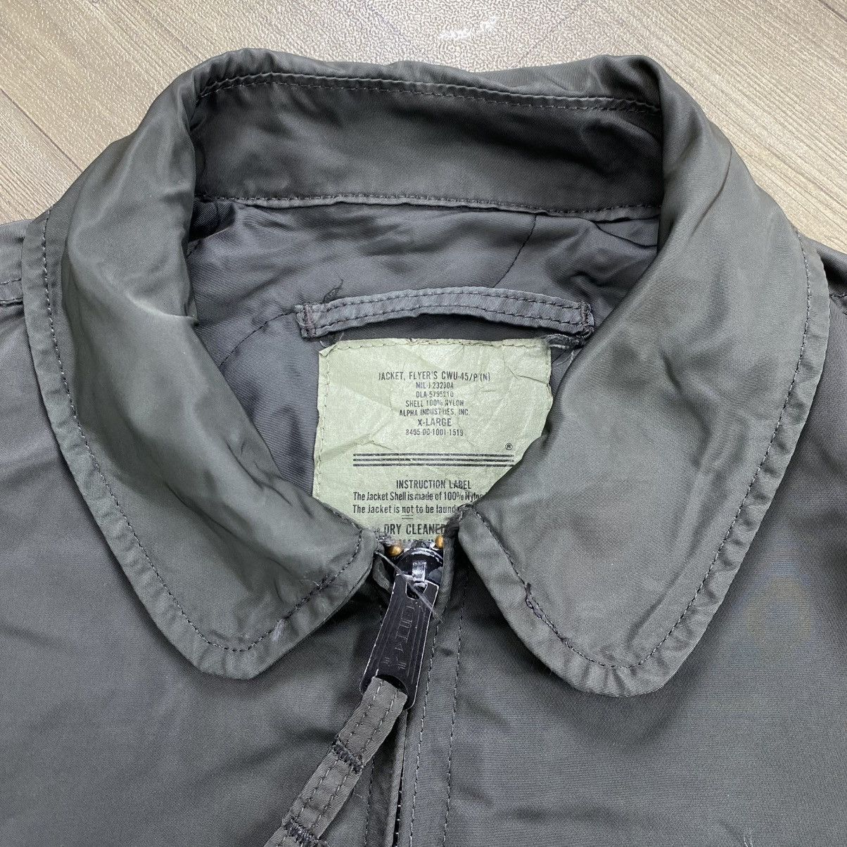Alpha Industries 🇺🇸Vintage Alpha Industries CWU 45/P Army Flight Bomber Jacket Size US XL / EU 56 / 4 - 5 Thumbnail