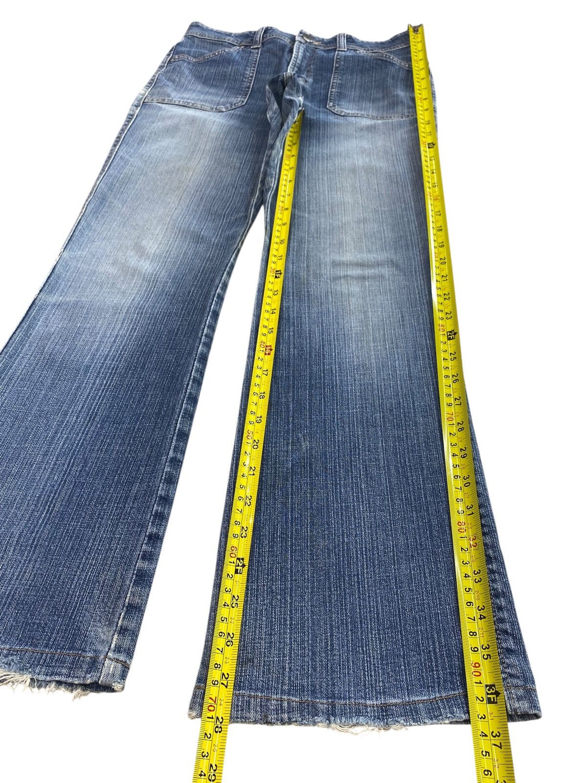 Wrangler Wrangler Bush Pant Faded Wash Style Flare Jeans Size US 29 - 8 Thumbnail
