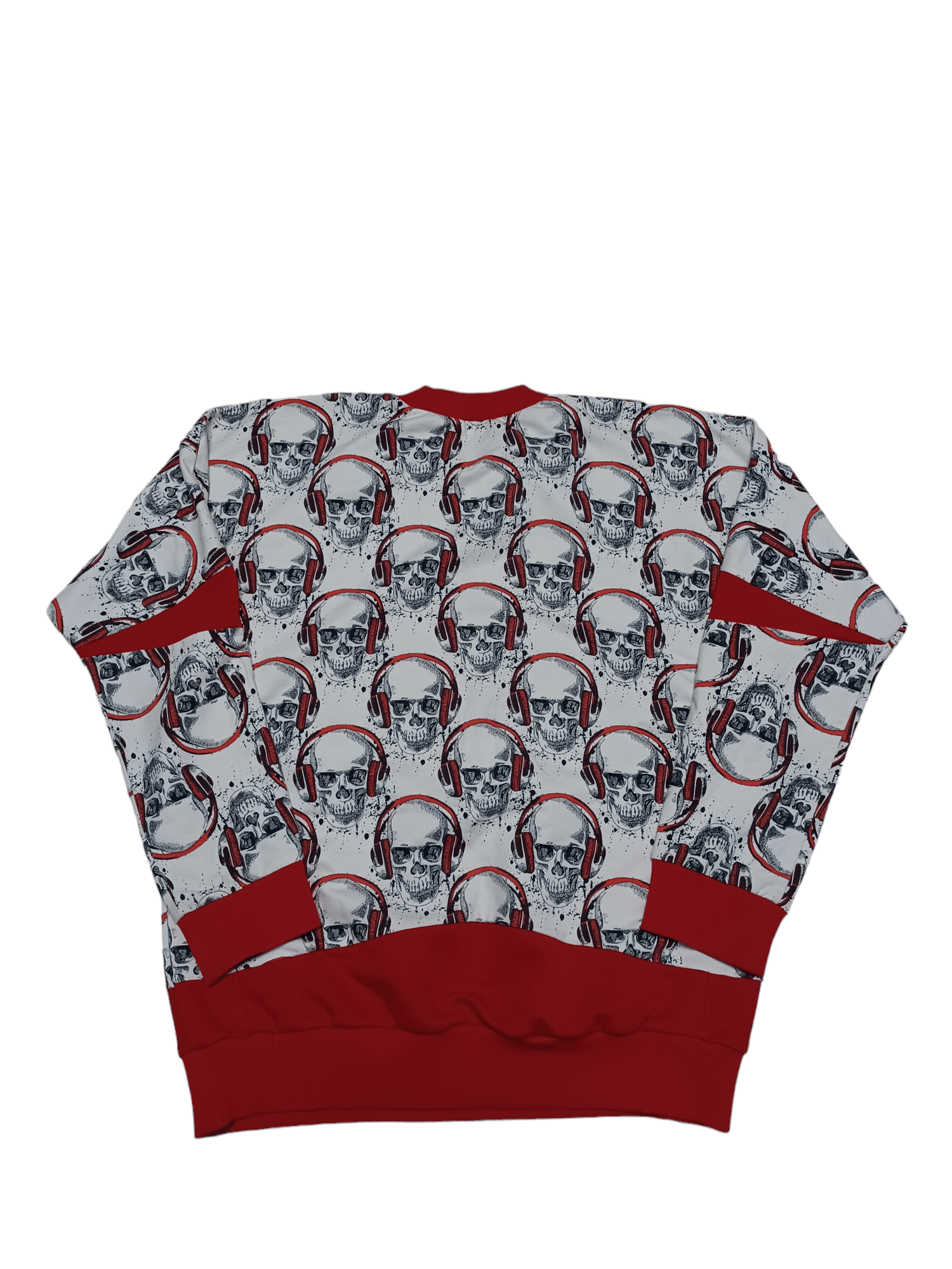 Handmade HANDMADE SKULLS OVERSIZE STREETWEAR SWEATSHIRT SK8 Y2K DRILL Size US M / EU 48-50 / 2 - 2 Thumbnail