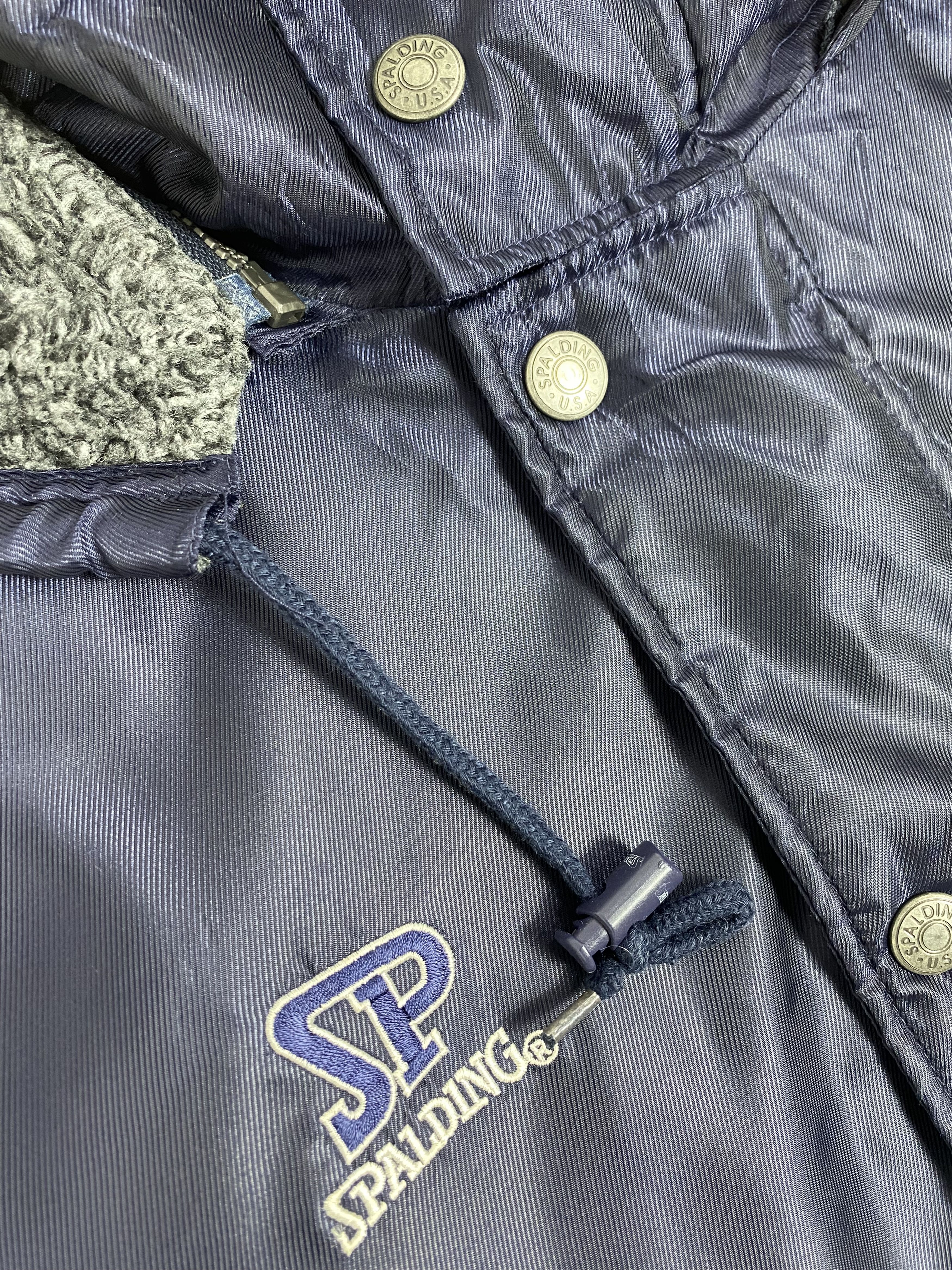 Spalding Vintage Spalding Big Logo Fleece Lining Long Jacket PJ2493 Size US M / EU 48-50 / 2 - 4 Thumbnail