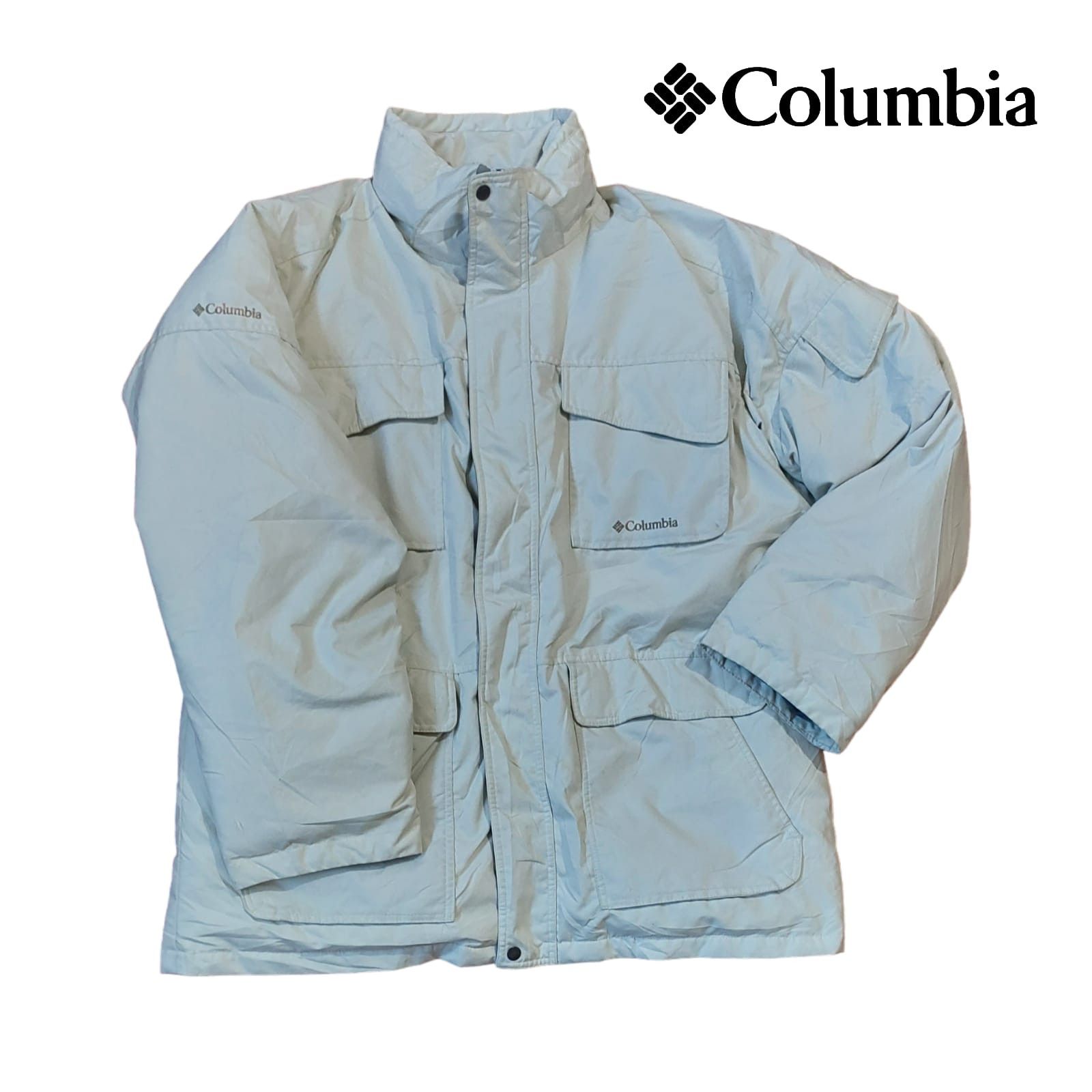 Image of Columbia Jacket Mens Waterproof Winter Ski Snow Puffer Size XL in White