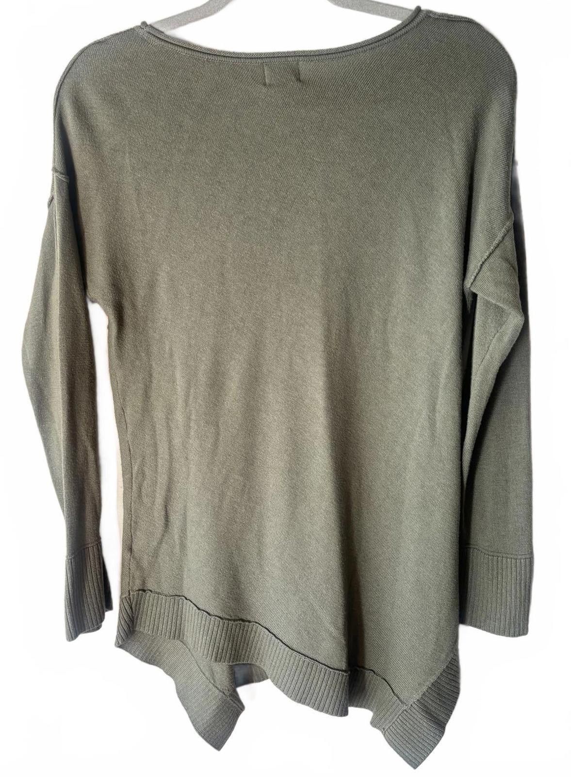 Chicos Chico Olive Green Women's Crew Neck Sweater Size XS / US 0-2 / IT 36-38 - 8 Thumbnail