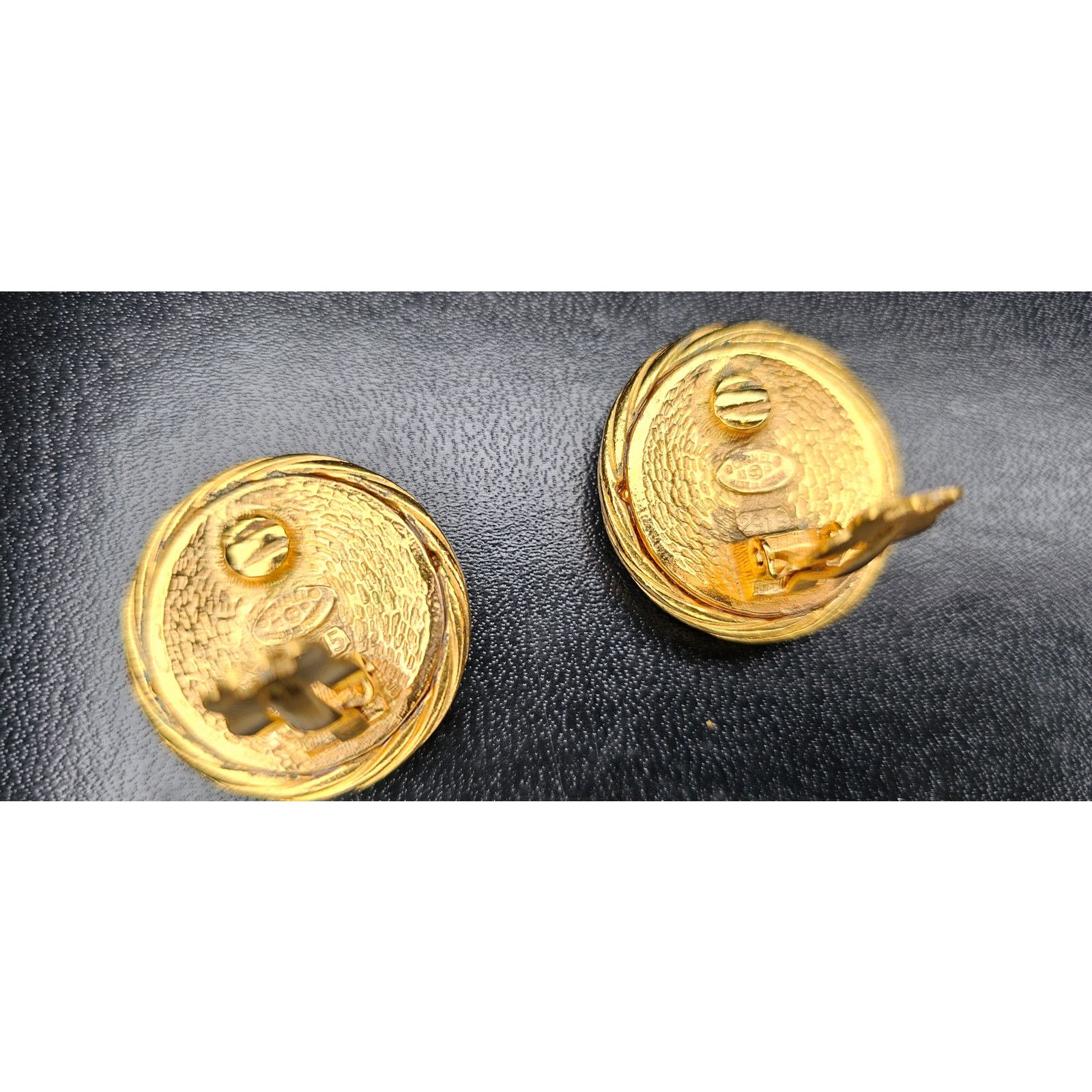 Chanel CHANEL Spring 93 Gold Plated Rope Detail Clip On Earrings Size ONE SIZE - 5 Thumbnail