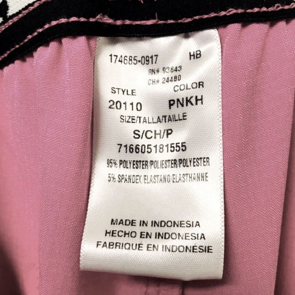 Pinko Heartsoul Women Pink Break On Through Low Rise Drawstring Nursing Scrub Pants S Size 28" / US 6 / IT 42 - 2 Thumbnail