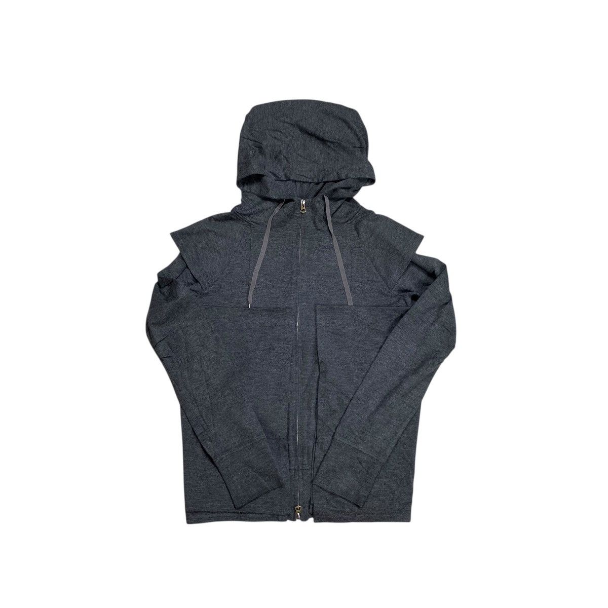 Marithe + Francois Girbaud Rare MFG Batwing Two-Way Zip Hoodie Size US L / EU 52-54 / 3 - 5 Thumbnail