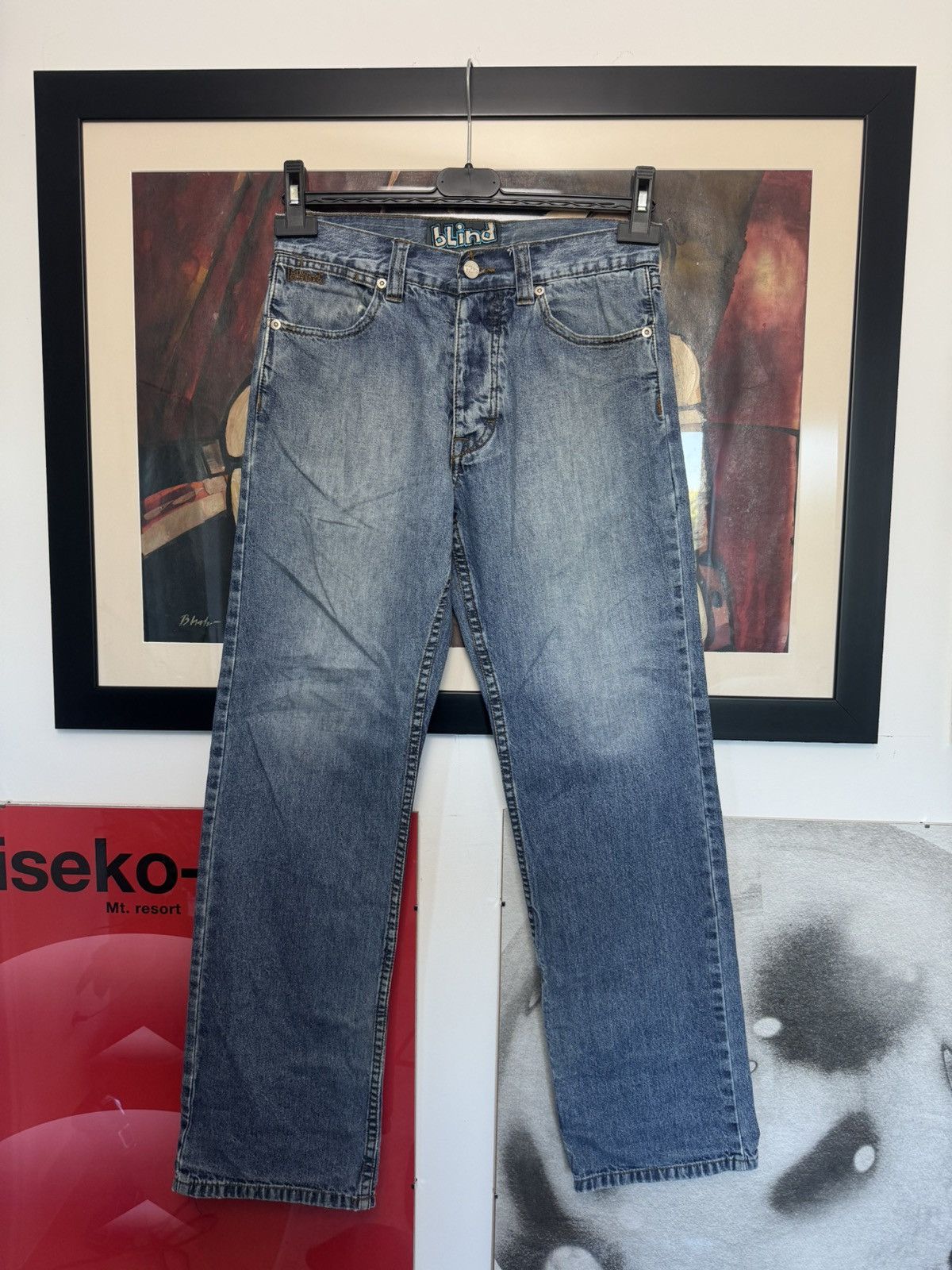 Hook-Ups Vintage Skate Denim Pant Blind Jeans Skateboard Sk8 Anime Size US 26 / EU 42 - 1 Thumbnail