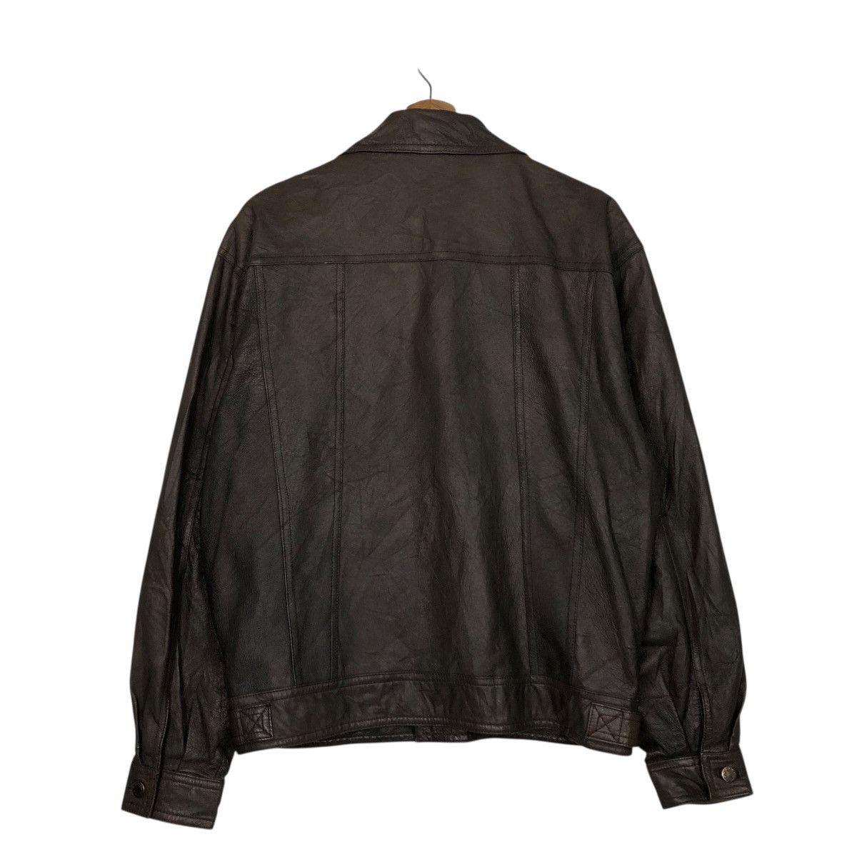 Japanese Brand 🔥VINTAGE BIKER LEATHER JACKET ALL THE WAY ISSEY MIYAKE Size US L / EU 52-54 / 3 - 10 Thumbnail