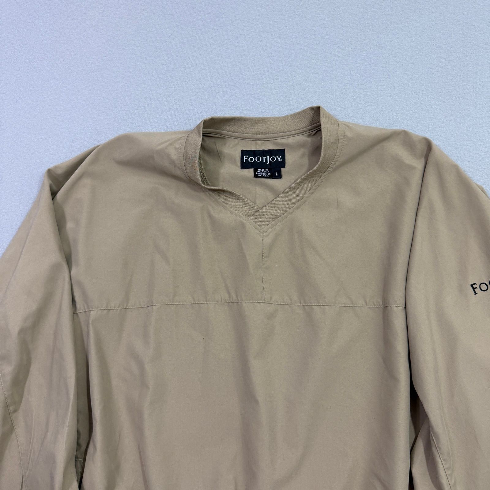 Footjoy Footjoy Windbreaker Jacket Men's Large Tan Golf Golfing Size US L / EU 52-54 / 3 - 2 Thumbnail