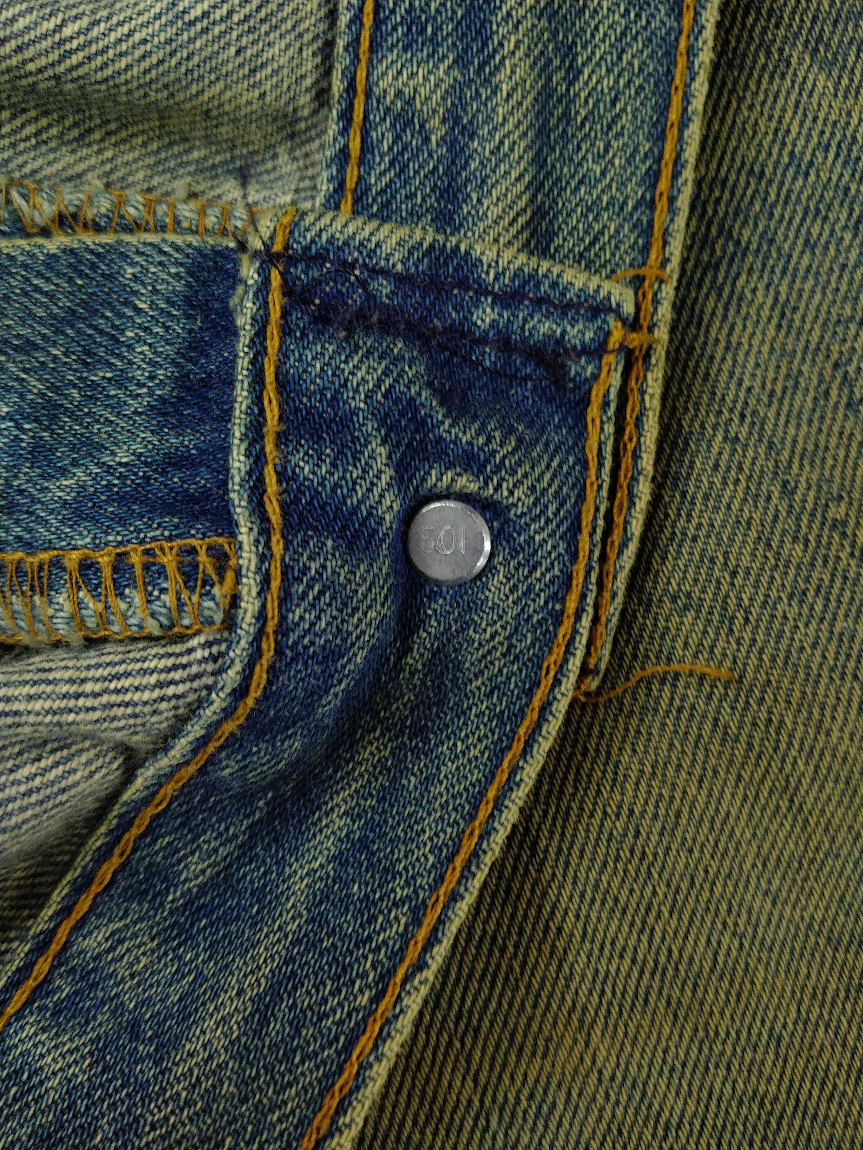 Levi's 80s Rusty Blue Vintage Levi's 501 Denim 36x29.5 -JN680 Size US 36 / EU 52 - 8 Thumbnail