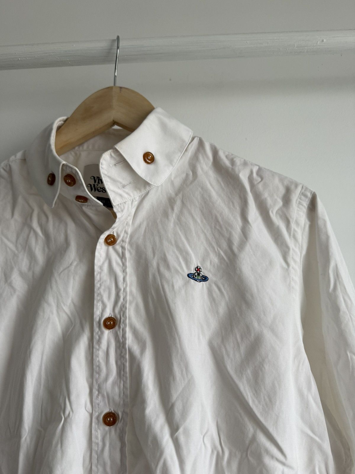 Vivienne Westwood Vivienne Westwood White Button Up Shirt Size US M / EU 48-50 / 2 - 9 Thumbnail