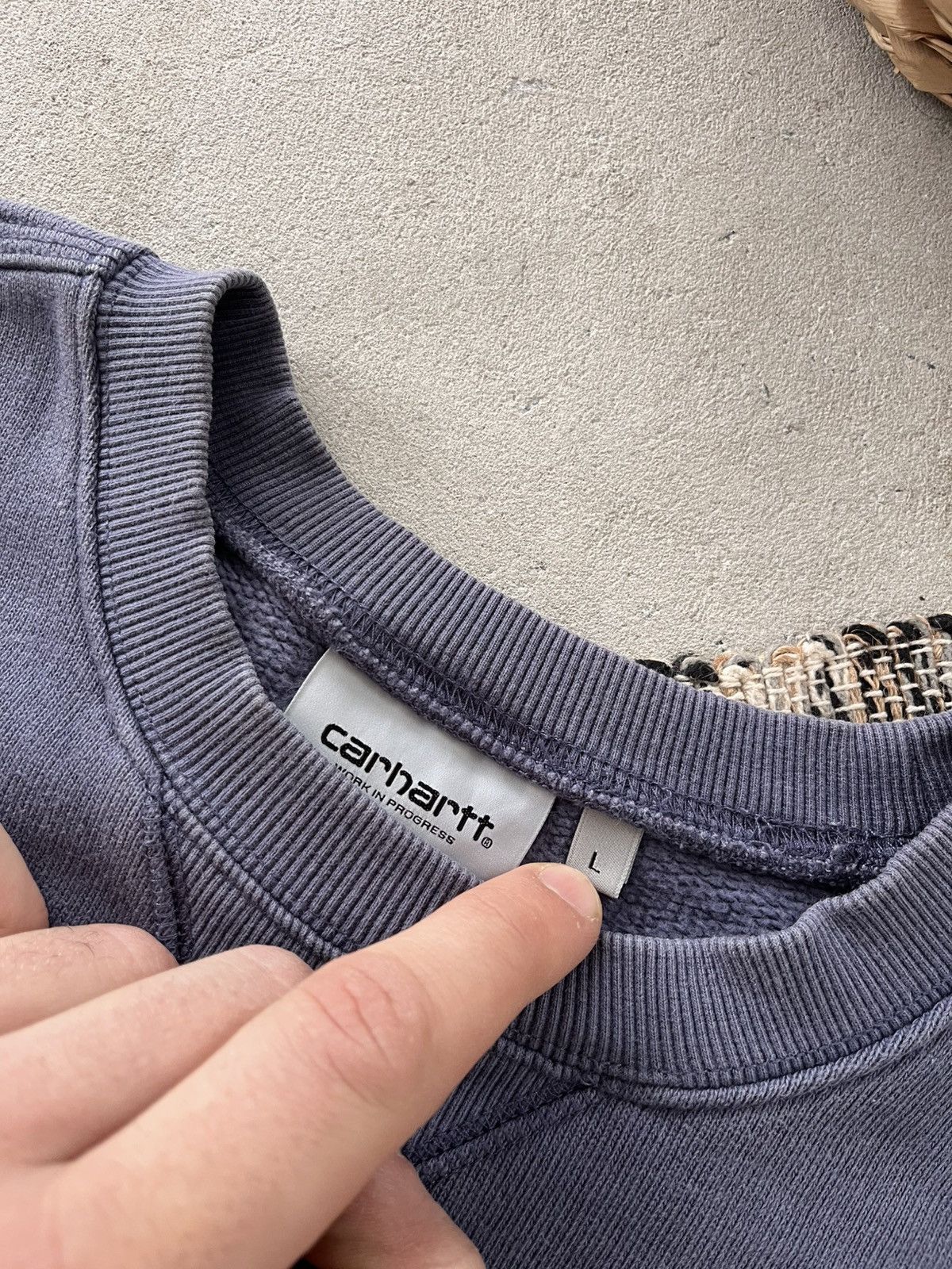 Carhartt Wip Vintage Carhartt Faded Blank Purple Workwear Sweatshirt Y2K Size US L / EU 52-54 / 3 - 8 Thumbnail