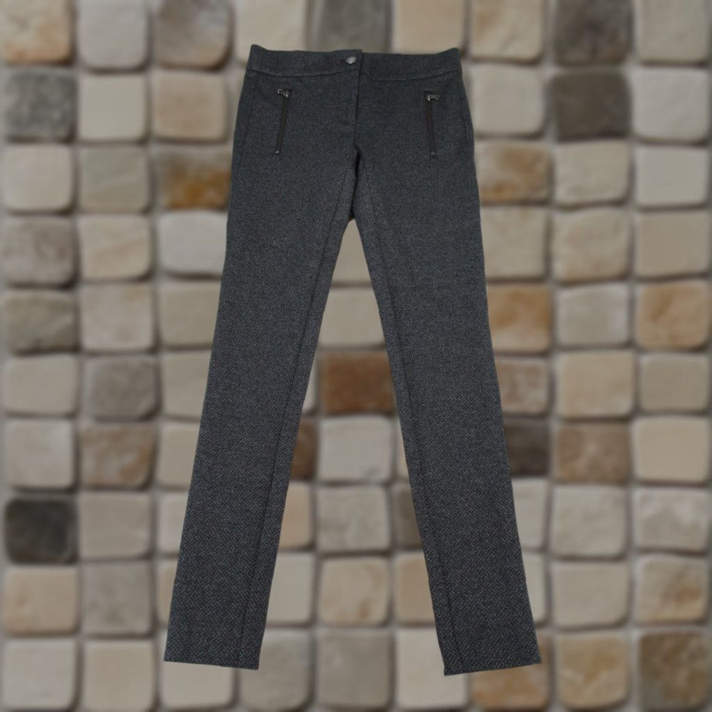 Loft VINTAGE LOFT Pants Womens 0 Dark Gray Zip Pockets Skinny NEW Size 25" / US 0 / IT 36 - 1 Thumbnail