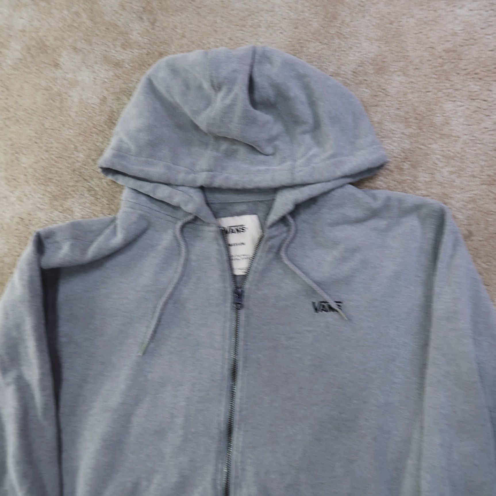 Vans VANS Hoodie Men’s Medium Gray Full Zip Hoodie Long Sleeve Size US M / EU 48-50 / 2 - 2 Thumbnail