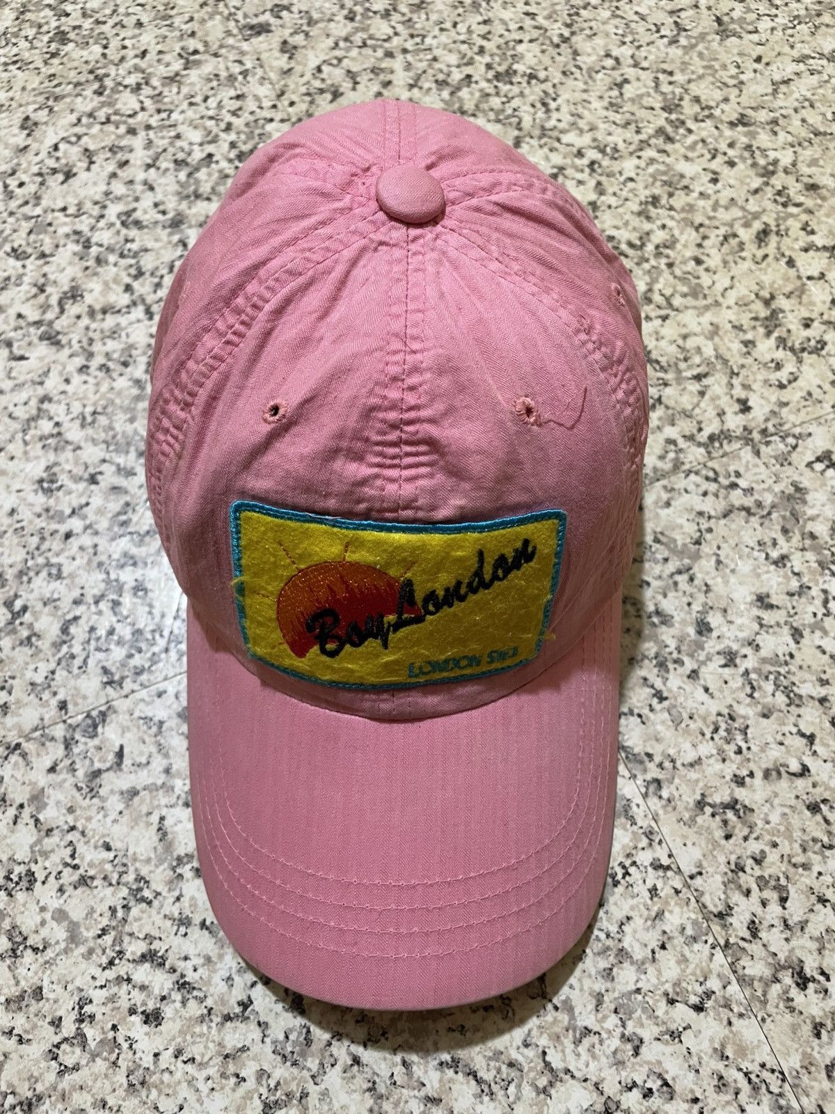 Boy London Vintage 90s Boy London "Sun & Logo" Pink Strapback Hat Size ONE SIZE - 11 Thumbnail
