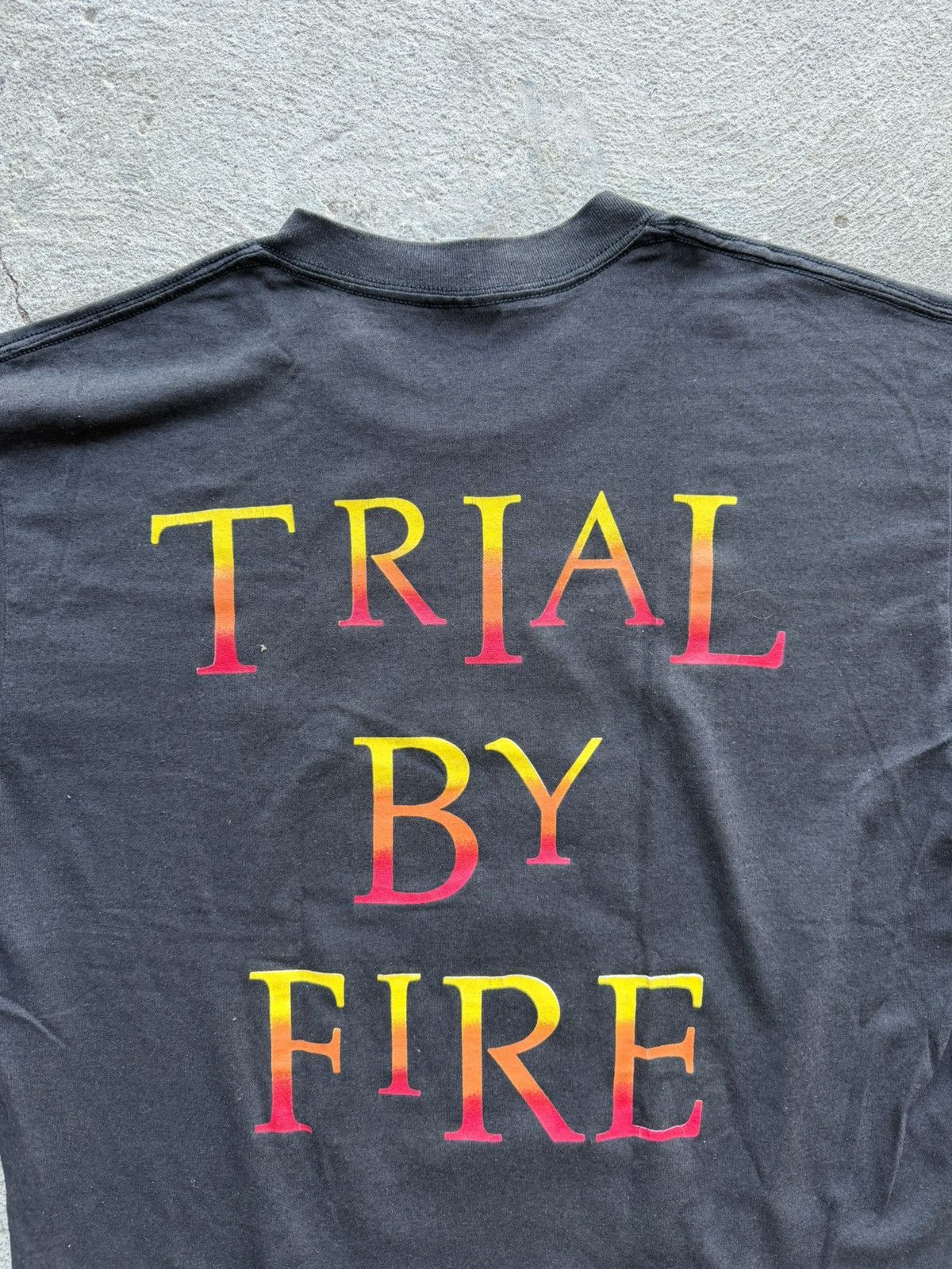 Band Tees 80s Testament Trial by Fire 1989 Vintage Tour Tee | Size L Size US L / EU 52-54 / 3 - 2 Thumbnail