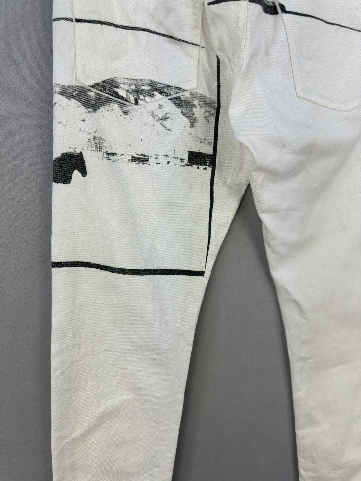 Andy Warhol × Calvin Klein 205W39NYC Calvin Klein X Andy Warhol Visual Art White Denim Jeans Size US 32 / EU 48 - 7 Thumbnail