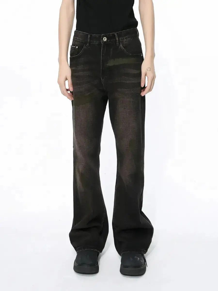 Japanese Brand Retro loose micro flared jeans Size US 32 / EU 48 - 3 Thumbnail