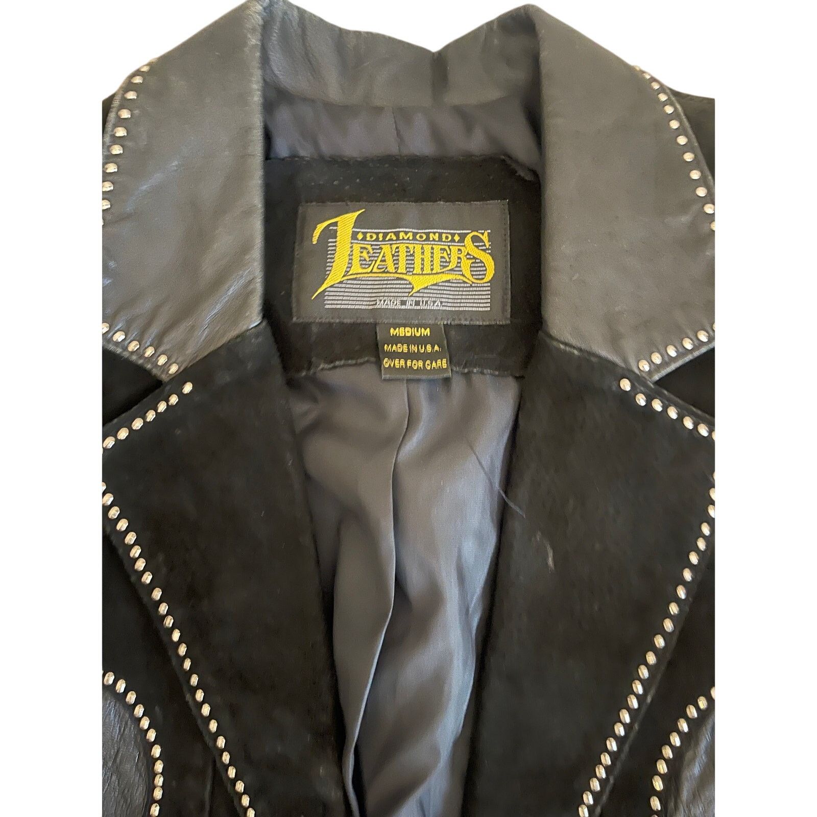 Diamond Leather Collection Vintage Diamond Leathers Western Jacket – Genuine Leather Size M / US 6-8 / IT 42-44 - 5 Thumbnail