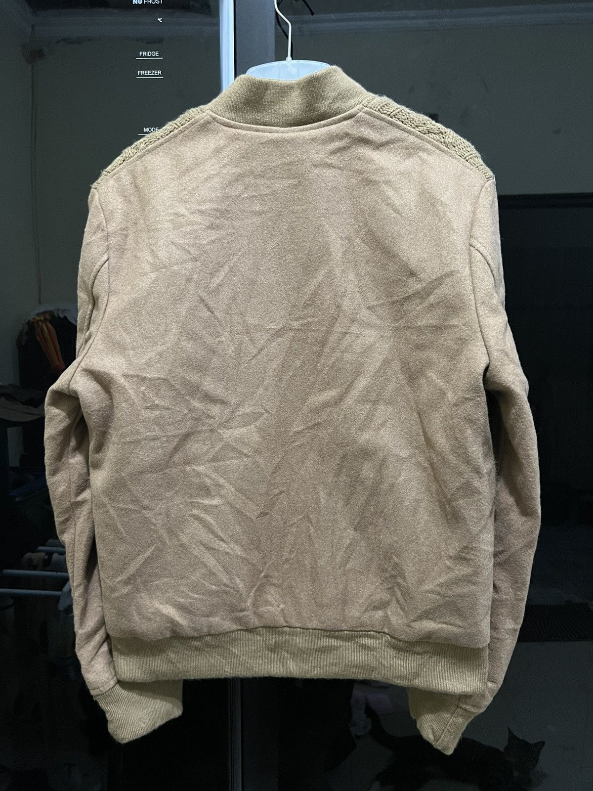 Japanese Brand × Vanquish × Vintage Vanquish Cable Knitt Wool Bomber Jacket Size US M / EU 48-50 / 2 - 3 Thumbnail