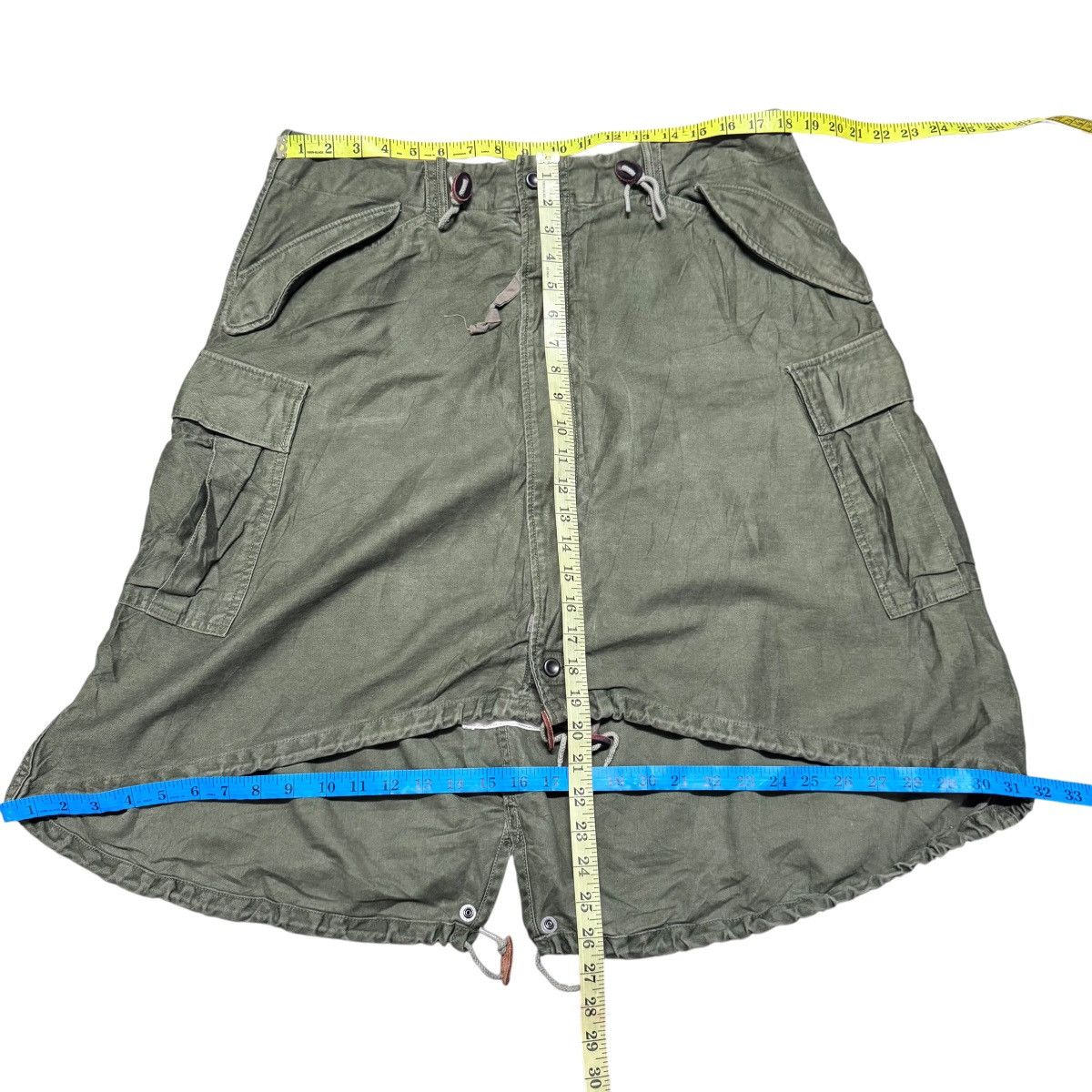 Johnbull Johnbull Olive Green Army Cargo Skirt Size 36" / US 14 / IT 50 - 12 Thumbnail