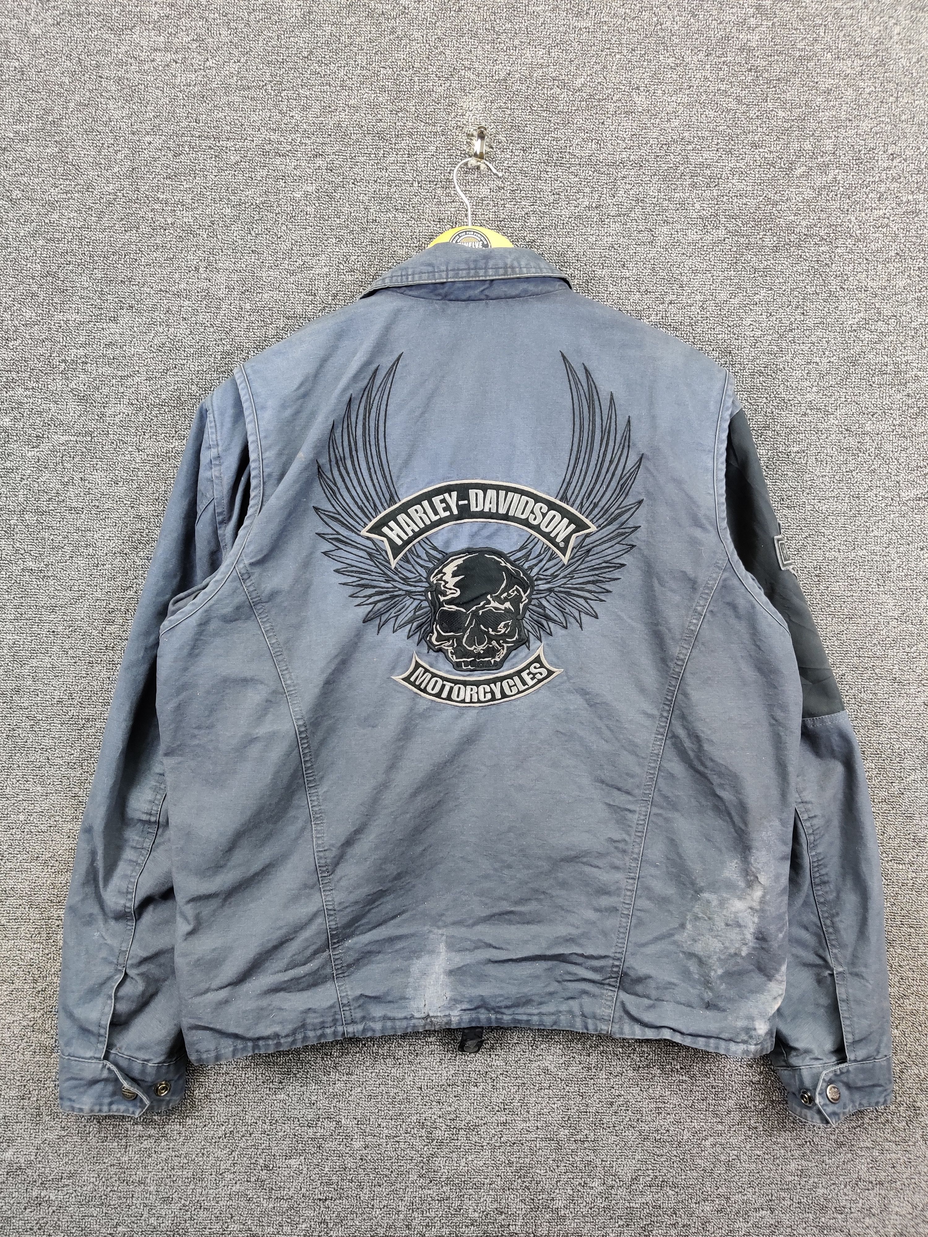 Harley Davidson Vintage Harley Davidson Embroidery Motorcycle Jacket Size US M / EU 48-50 / 2 - 1 Thumbnail