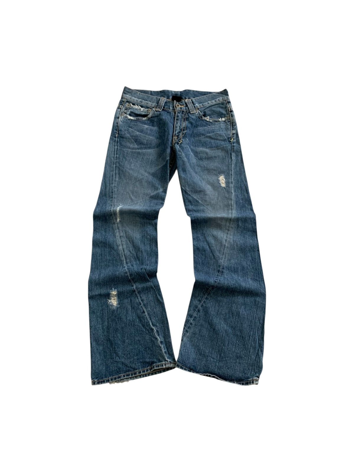 O'Neill Vintage O’Neill Denim Faded Spiral Flared Jeans Size US 30 / EU 46 - 8 Thumbnail
