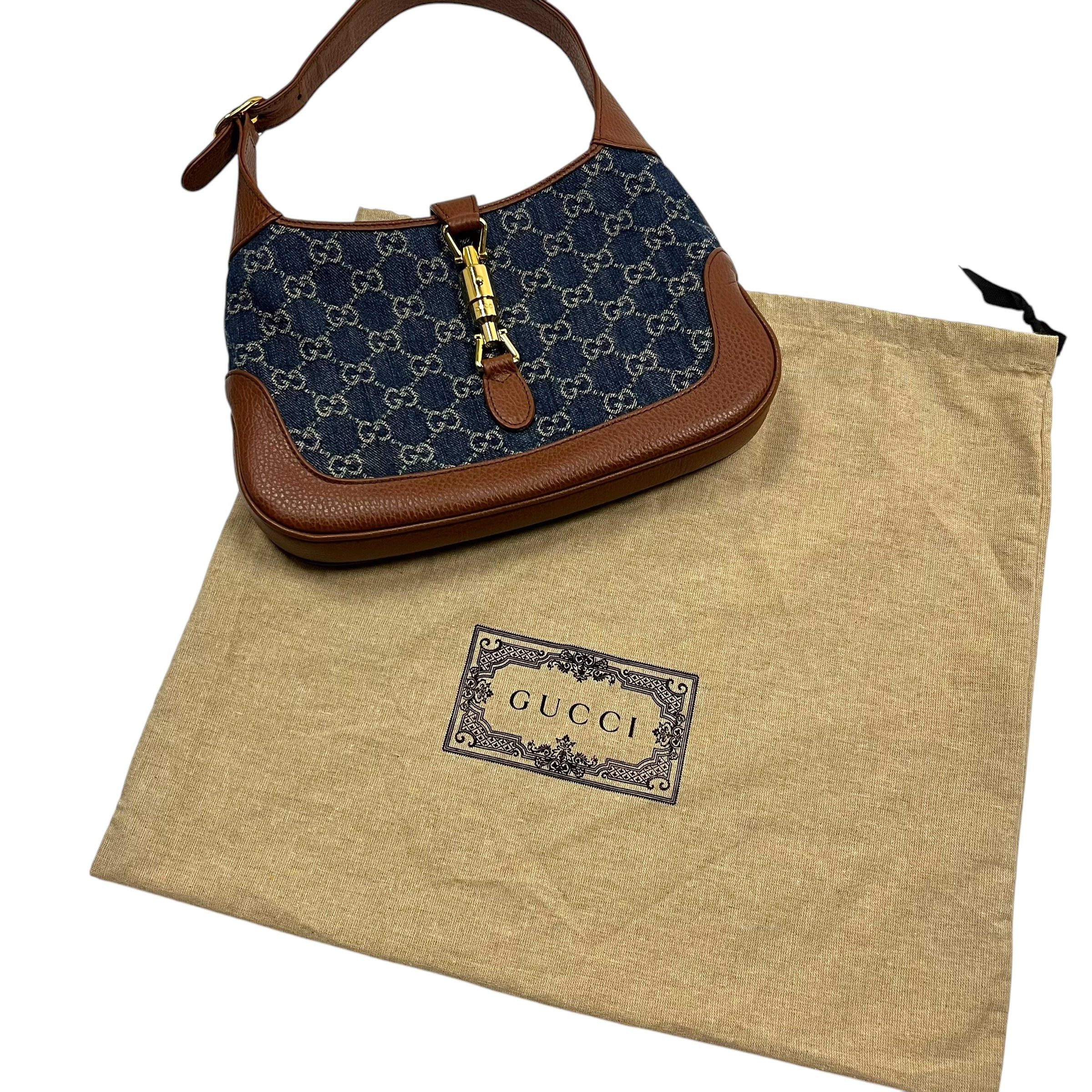 Gucci Gucci Jackie 1961 GG Denim Bag - O/S Size ONE SIZE - 11 Thumbnail