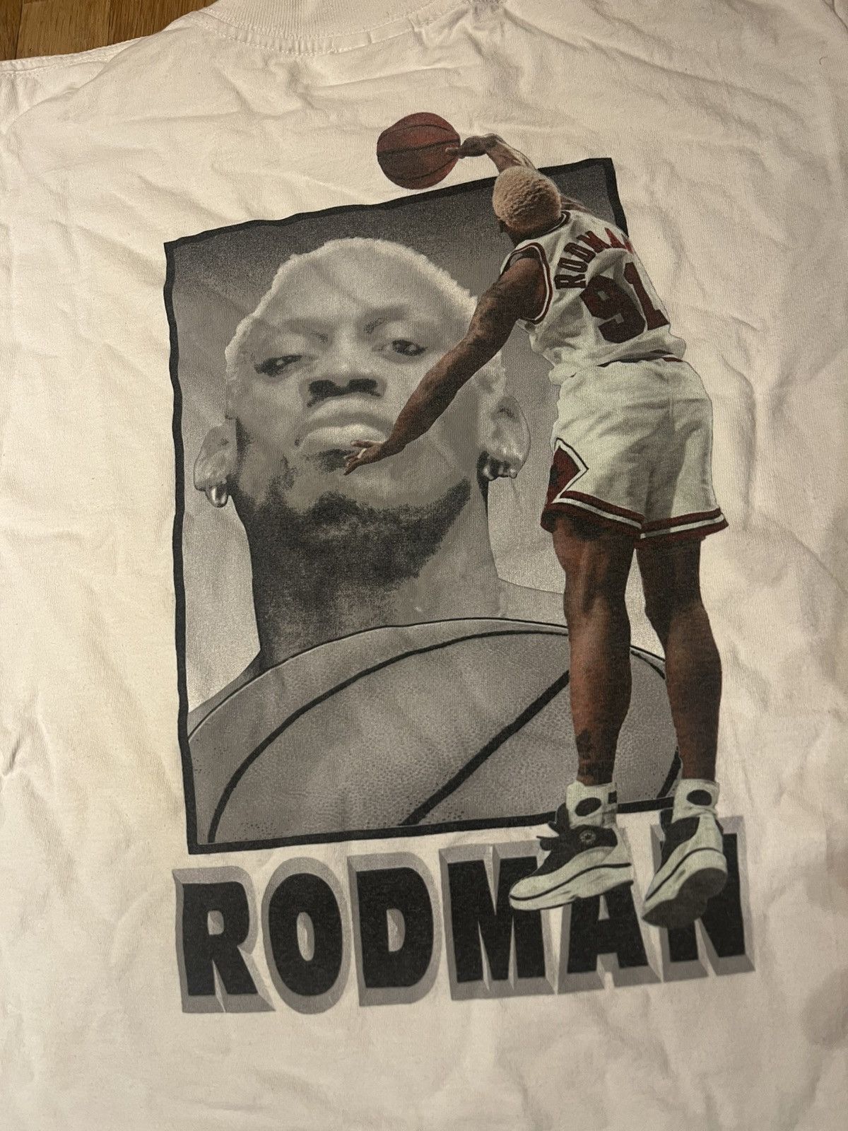Converse Vintage 90s Dennis Rodman Converse All Star T shirt Medium Size US M / EU 48-50 / 2 - 5 Thumbnail