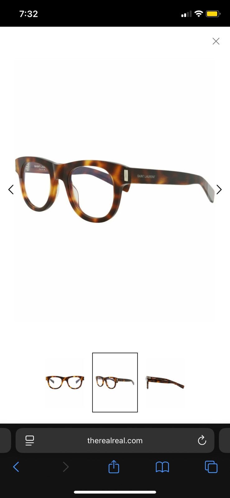Yves Saint Laurent Yves saint laurent patterned glasses Size ONE SIZE - 2 Thumbnail