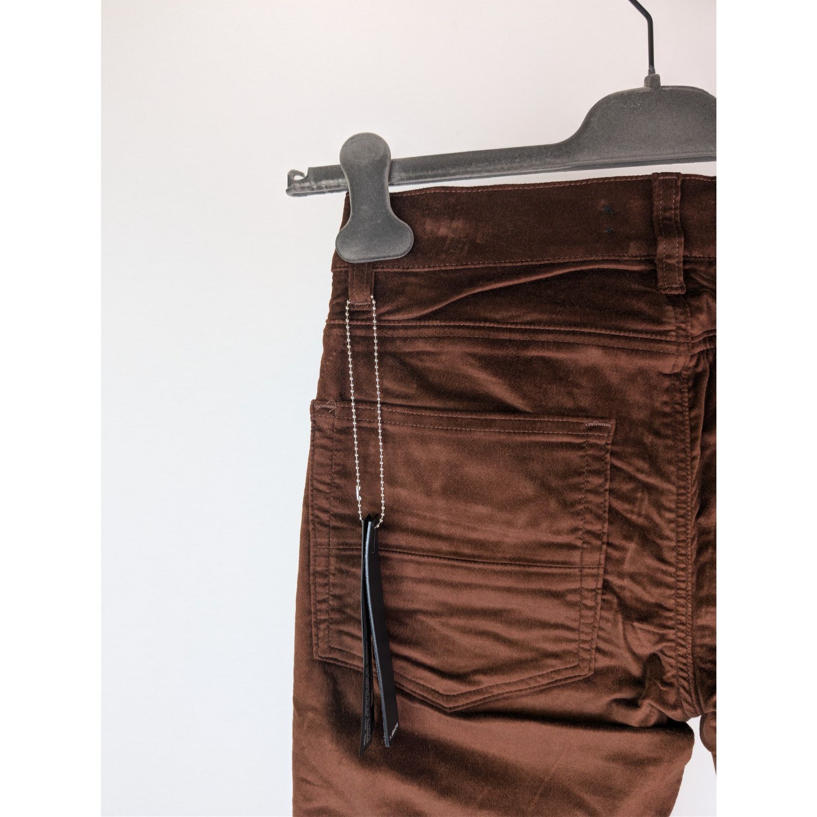 Amiri o1rshd1 Velour Flare Stack Pants in Chocolate Size US 30 / EU 46 - 15 Thumbnail